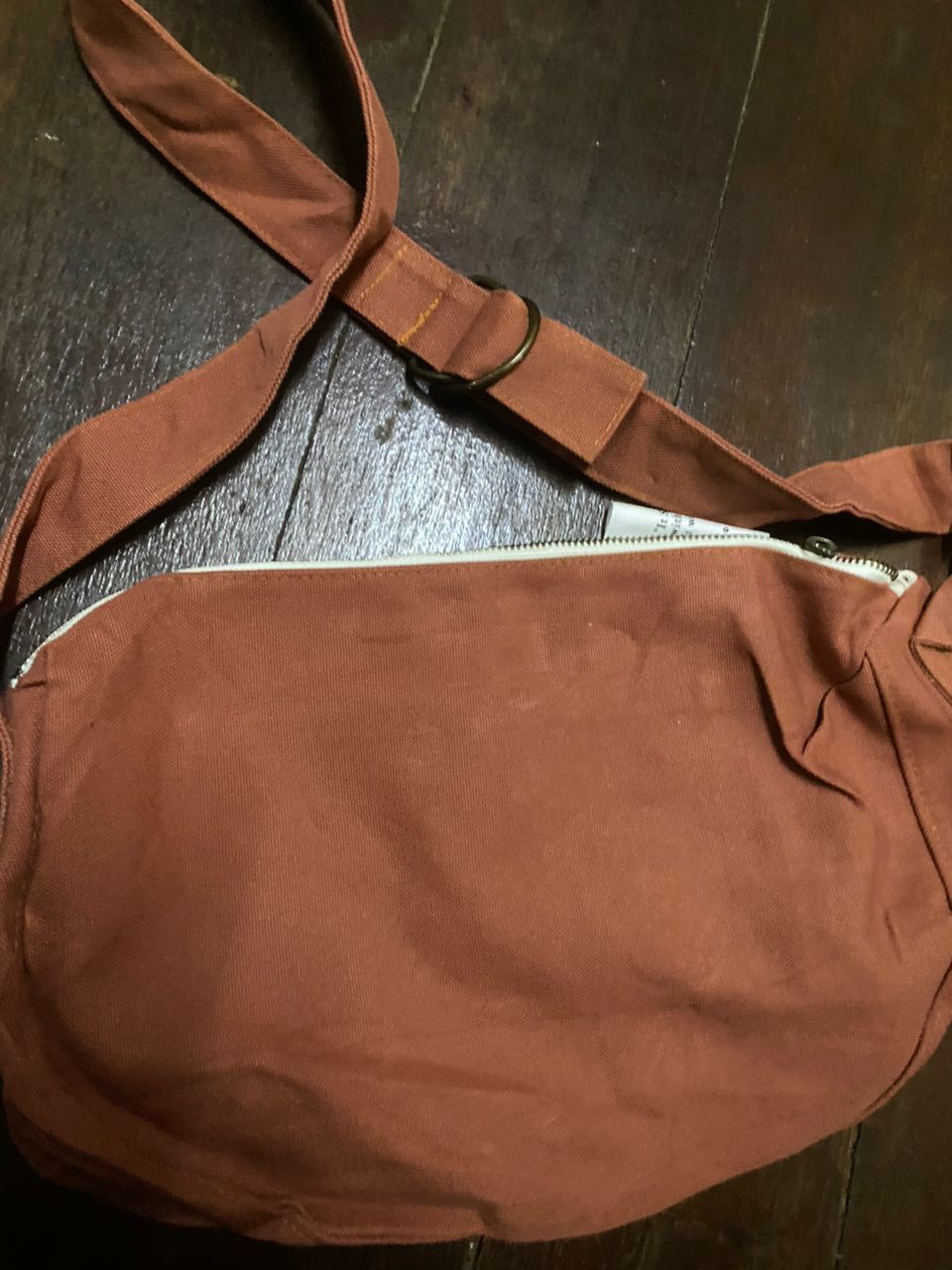 Japanese Brand “It shakes hands” brown canvas sling bag Size ONE SIZE - 7 Thumbnail