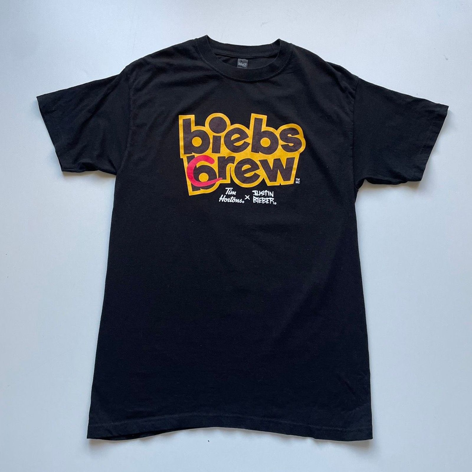 Justin Bieber Justin Bieber Tim Hortons Biebs Brew Graphic T Shirt Medium Size US M / EU 48-50 / 2 - 1 Thumbnail