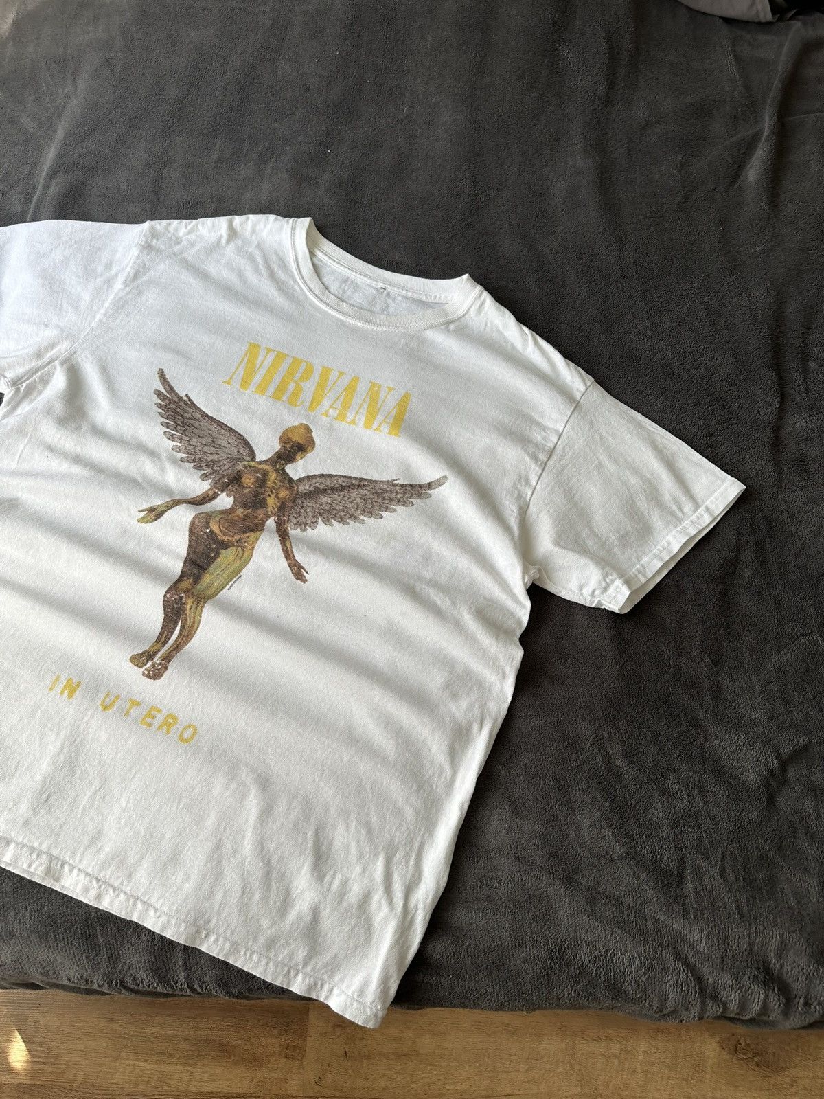 Band Tees × Vintage Nirvana Tee 2022 Tour White Size US L / EU 52-54 / 3 - 2 Thumbnail