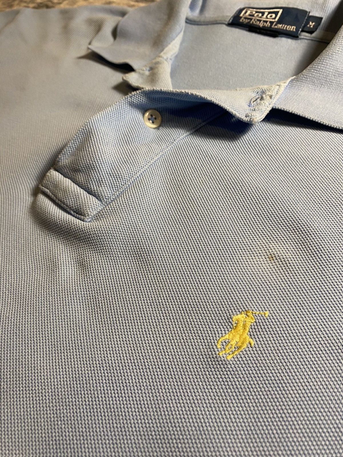 Polo Ralph Lauren × Vintage Vintage Polo Ralph Lauren Polo – Faded Blue – Size M Size US M / EU 48-50 / 2 - 5 Thumbnail