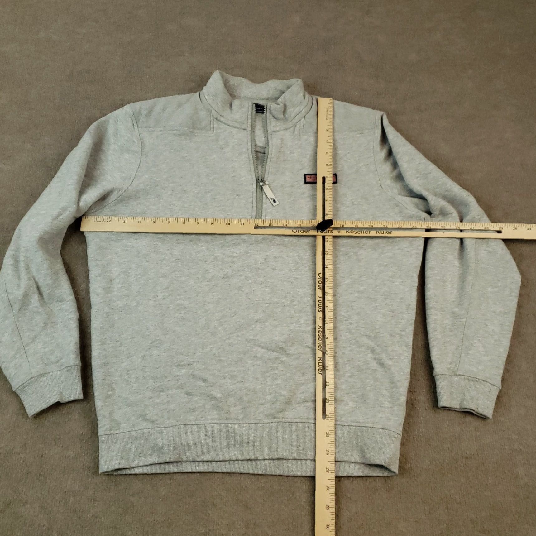 Vineyard Vines Vineyard Vines Sweatshirt Mens M Gray Mock Neck Pullover Casual Sweater Size US M / EU 48-50 / 2 - 2 Thumbnail