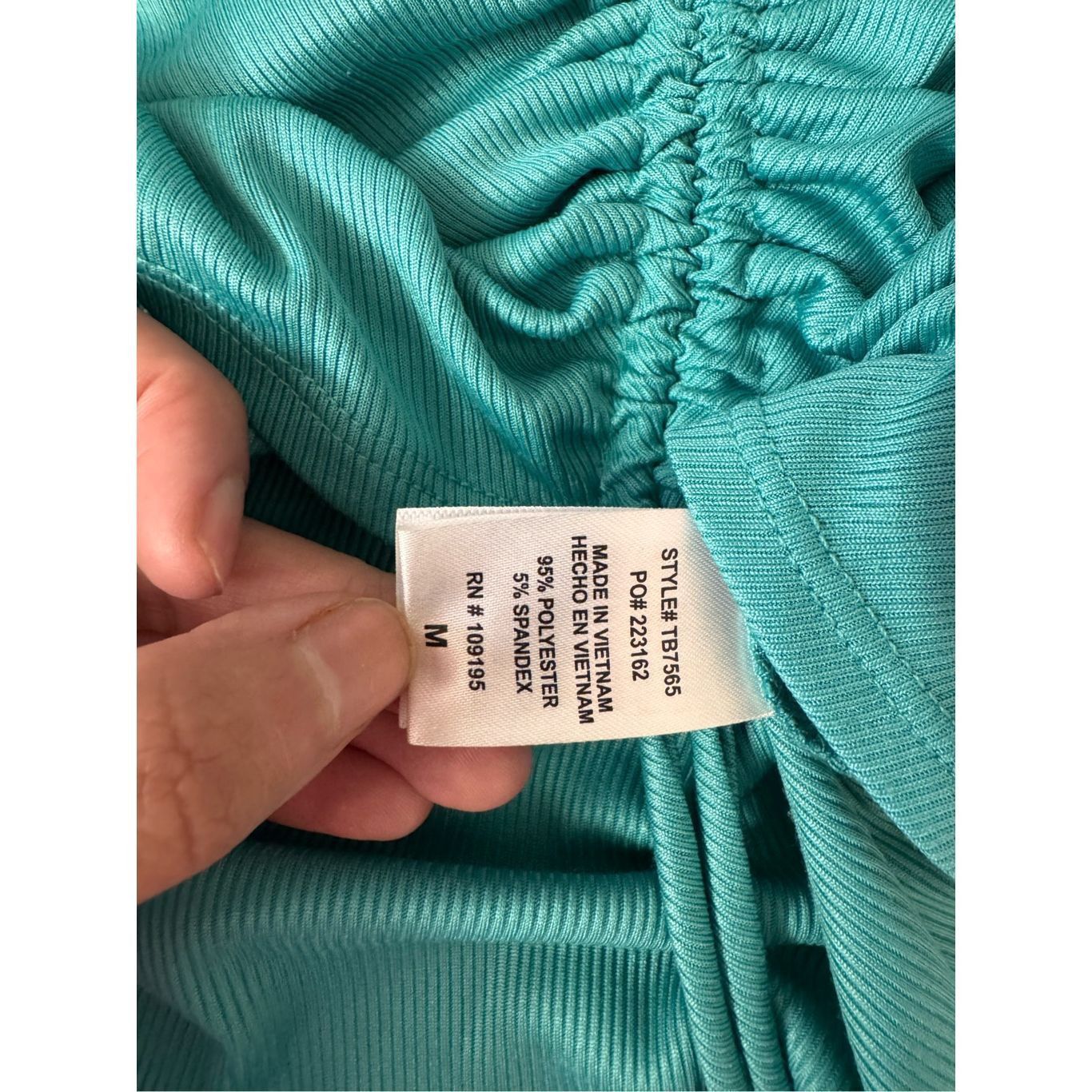 Other Love J Teal Ruched Front Crop Top – Size M Size M / US 6-8 / IT 42-44 - 4 Thumbnail