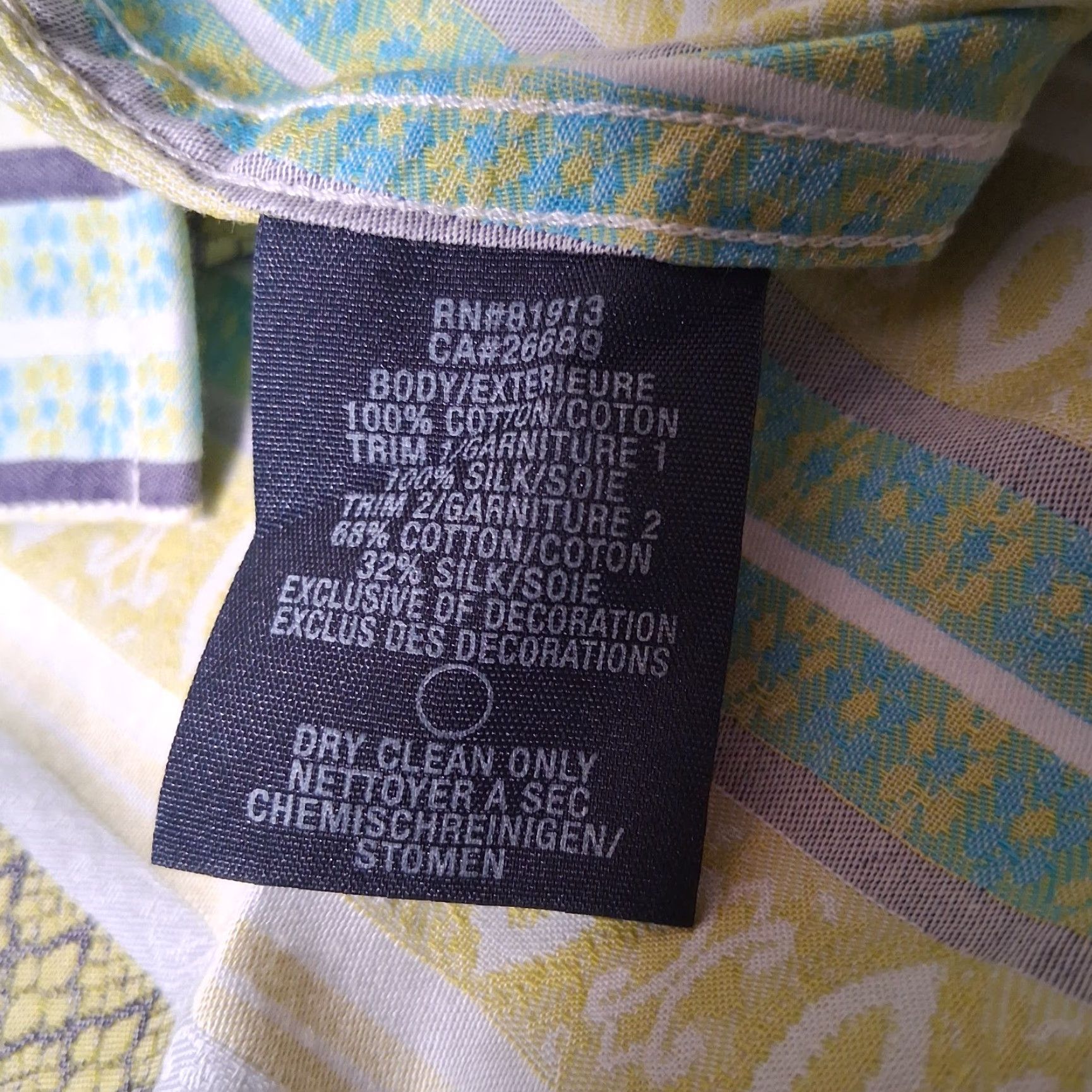 Robert Graham Robert Graham Shirt Men 3XL Blue Floral Long Sleeve Button Up Flip Cuff Silk Trim Collared Spread Pattern: Striped - Big & Tall Mens Apparel Size US XXL / EU 58 / 5 - 6 Thumbnail