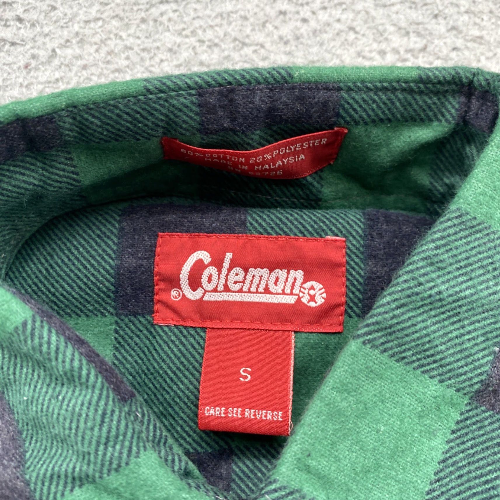Vintage VINTAGE Coleman Plaid Button-Up Long Sleeve Shirt Mens Size S Green NWOT Size US S / EU 44-46 / 1 - 2 Thumbnail