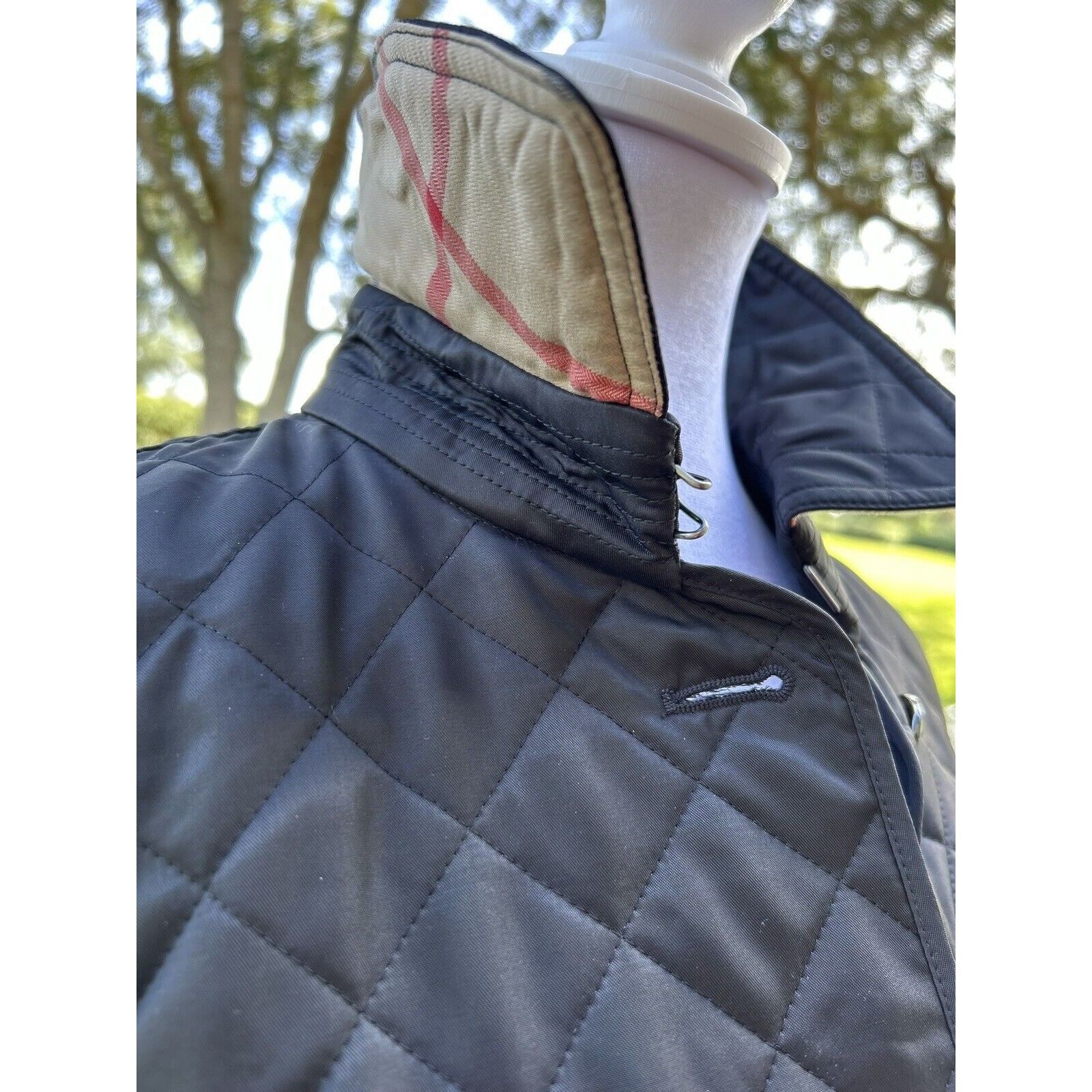 Burberry Women Black Burberry Quilted Coat Med 🖤 Size M / US 6-8 / IT 42-44 - 12 Thumbnail