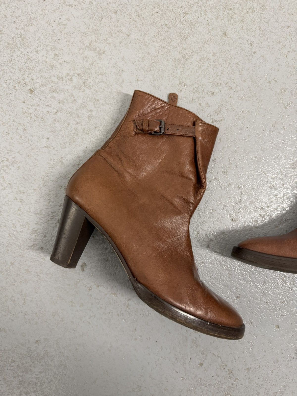 A.F. Vandevorst A.F.Vandevorst Leather Ankle Boots Size US 9 / IT 39 - 3 Thumbnail