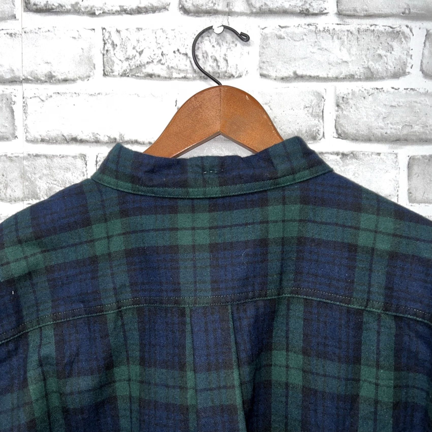 Vintage L.L. Bean Plaid Flannel Shirt XL Blue Traditional Fit Mens Button-Up Long Sleeve Shirt Size US XL / EU 56 / 4 - 4 Thumbnail