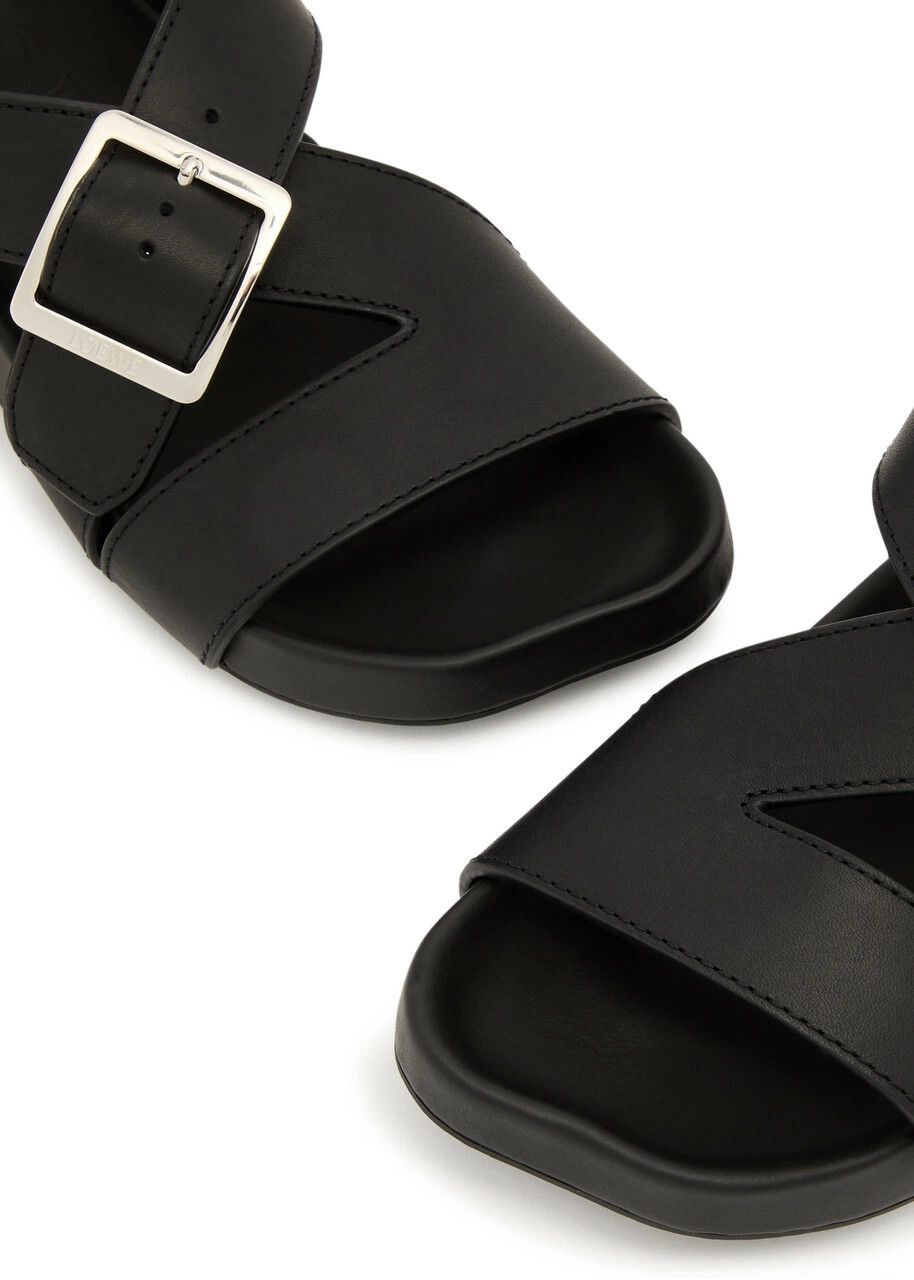 Loewe o1in1g0526 Ease Buckle Sandals in Black Size US 7 / IT 37 - 3 Thumbnail