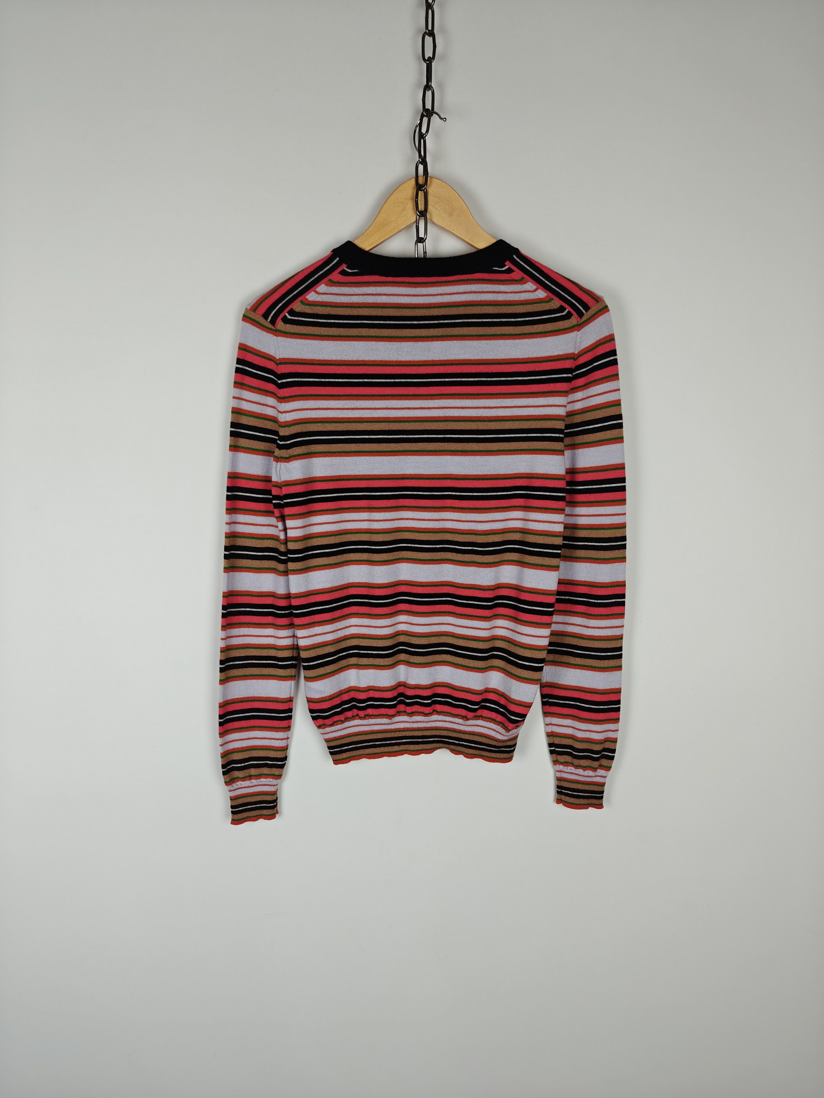 Paul Smith PS Paul Smith Striped Knit Sweater Embroidered Bird size S Size S / US 4 / IT 40 - 8 Thumbnail
