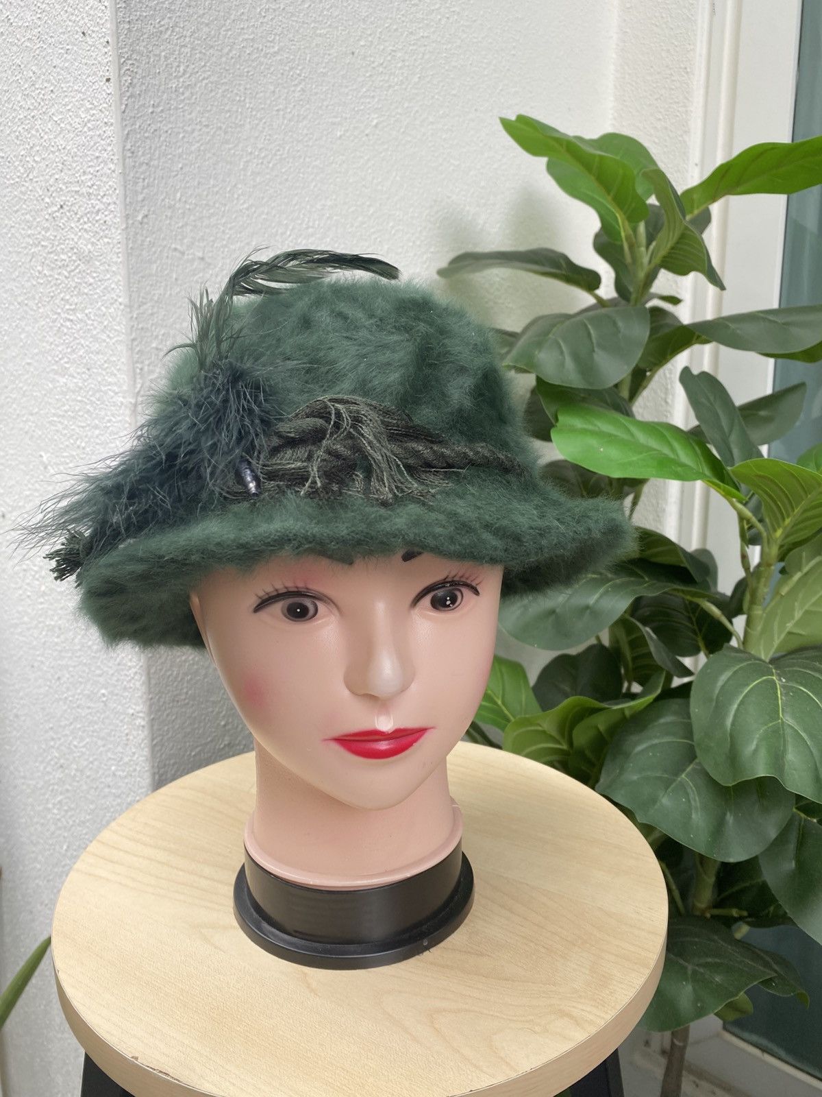 CA4LA × Japanese Brand C&A Angora fur Hat nice design rare Size ONE SIZE - 1 Thumbnail