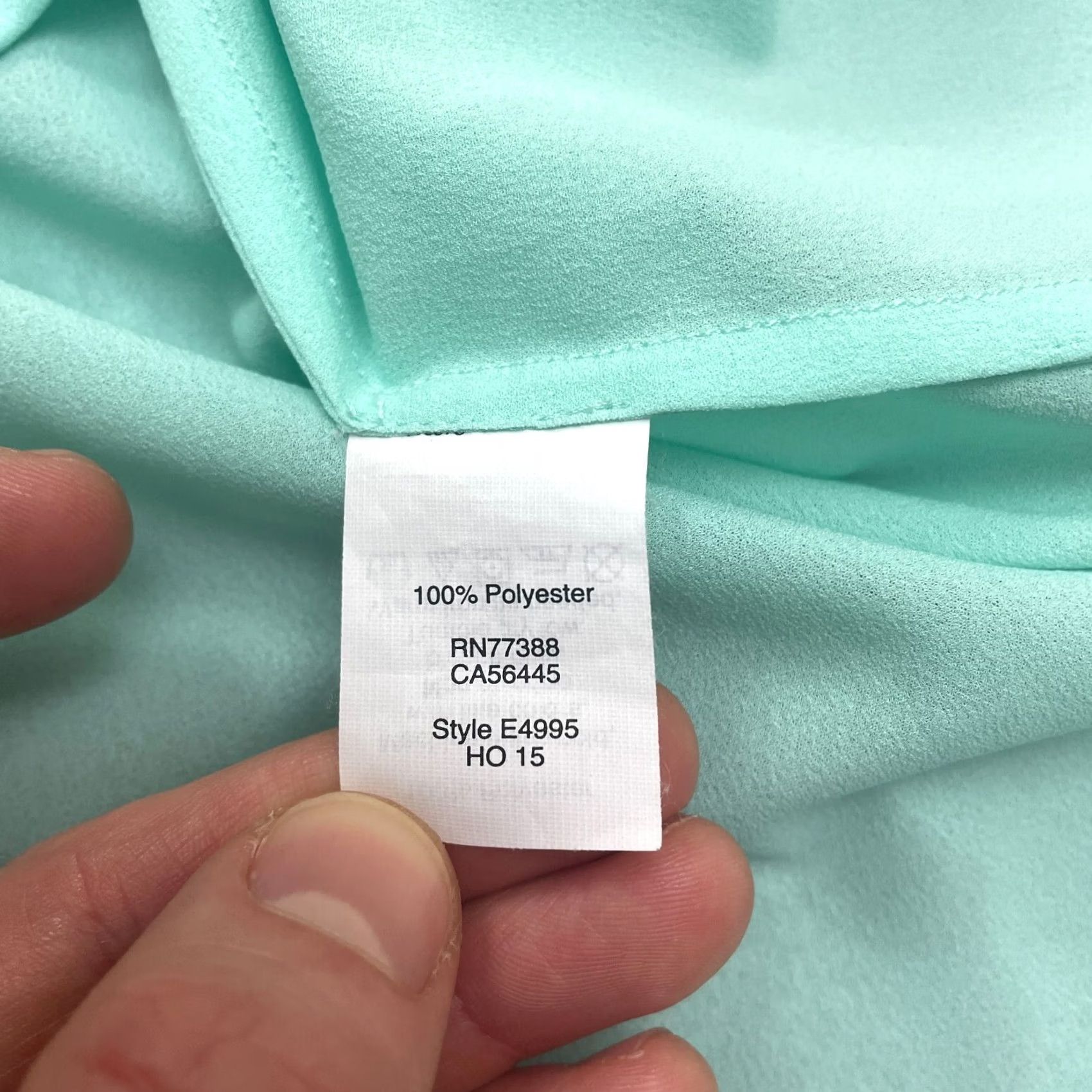 J.Crew J. Crew Drapey Keyhole Chiffon Tank Top Womens 00 Petite Green Sleeveless Casual Tank Shirt Petite Green Womens Size XXS / US 00 / IT 34 - 6 Thumbnail