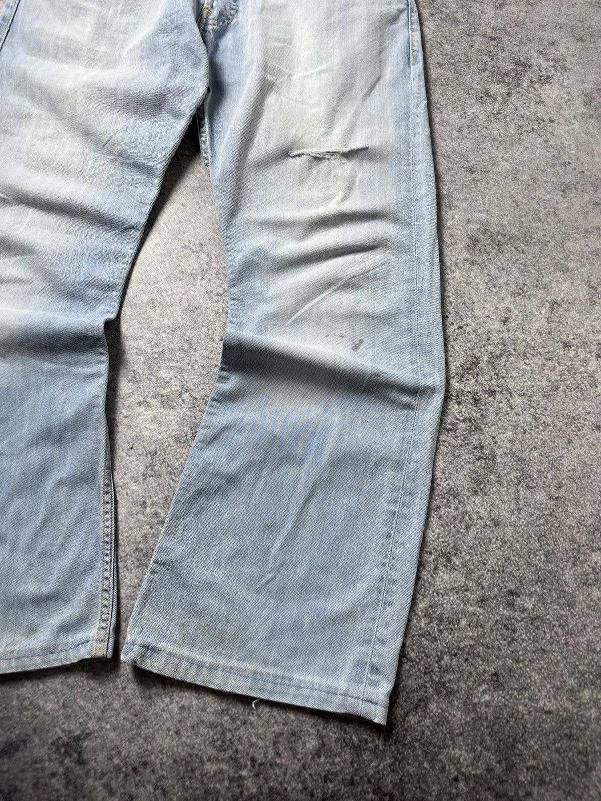 Levi's 🔥00'S LEVIS BOOTCUT FLARED WASHED JEANS TORNADO MART VIBE Size US 34 / EU 50 - 5 Thumbnail
