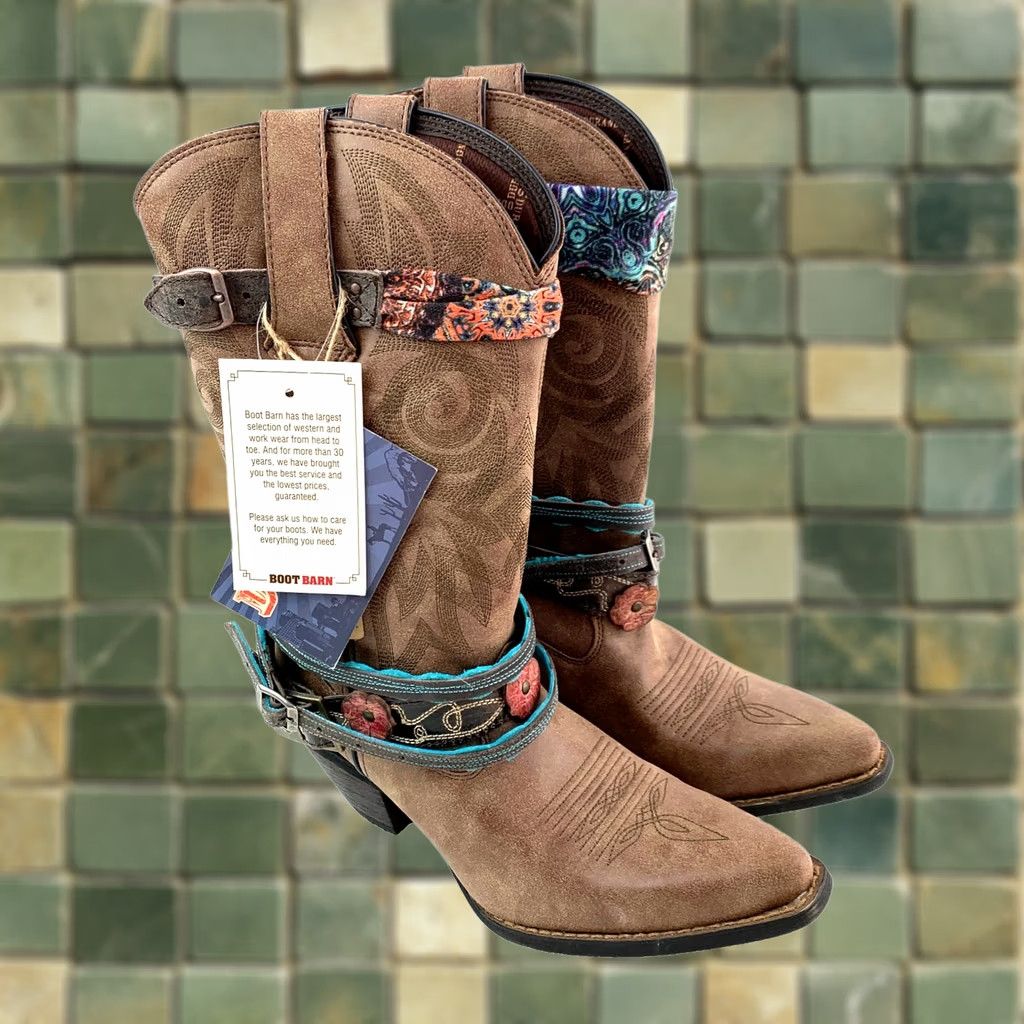 Durango Crush Durango DCRD145 12" Brown Leather Boots Womens US 8 M NWT Western Cowboy Size US 8 / IT 38 - 1 Thumbnail