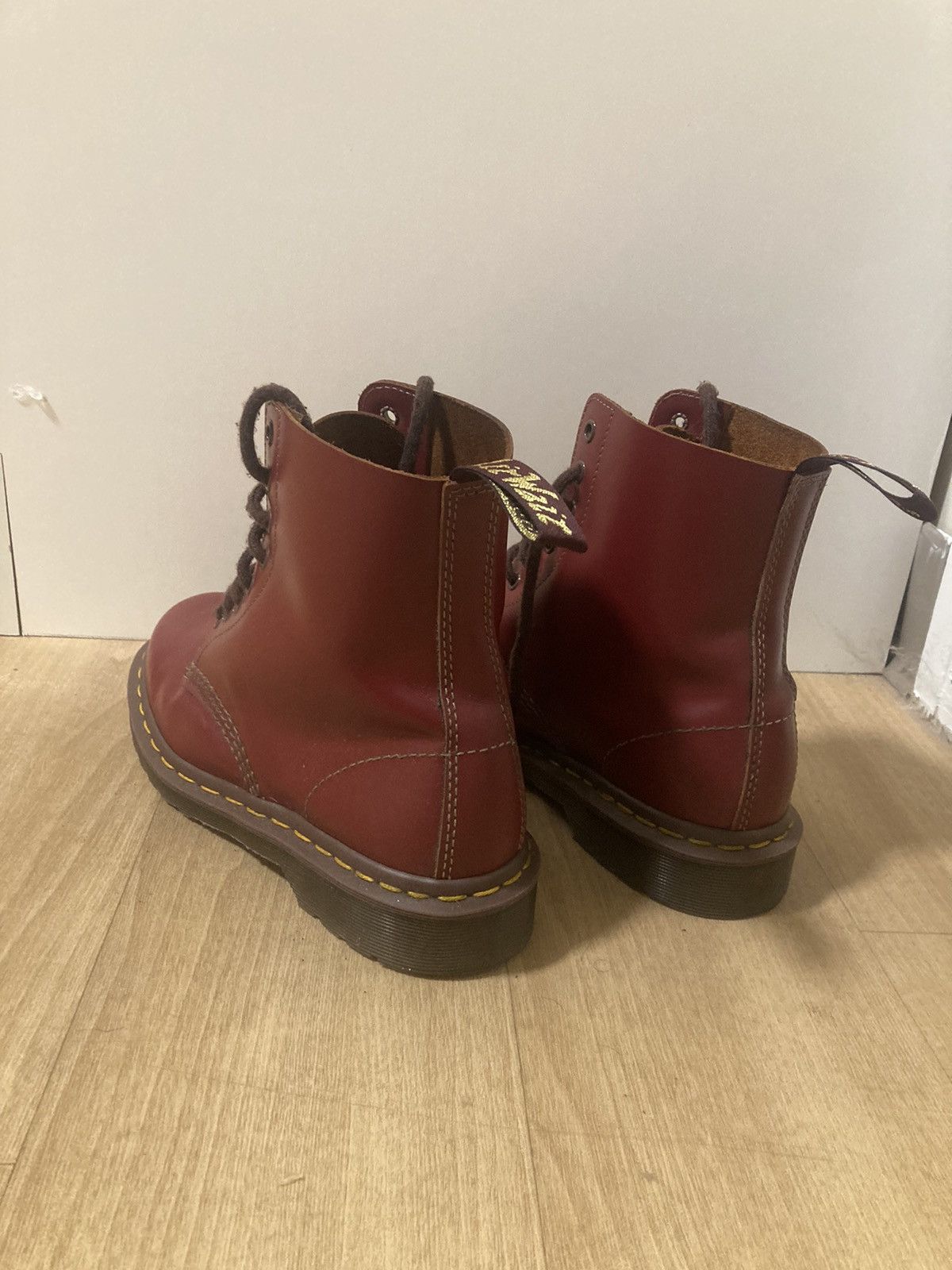 Dr. Martens Doc Marten 1460 Made in England Cherry Red Size US 7 / EU 40 - 3 Thumbnail