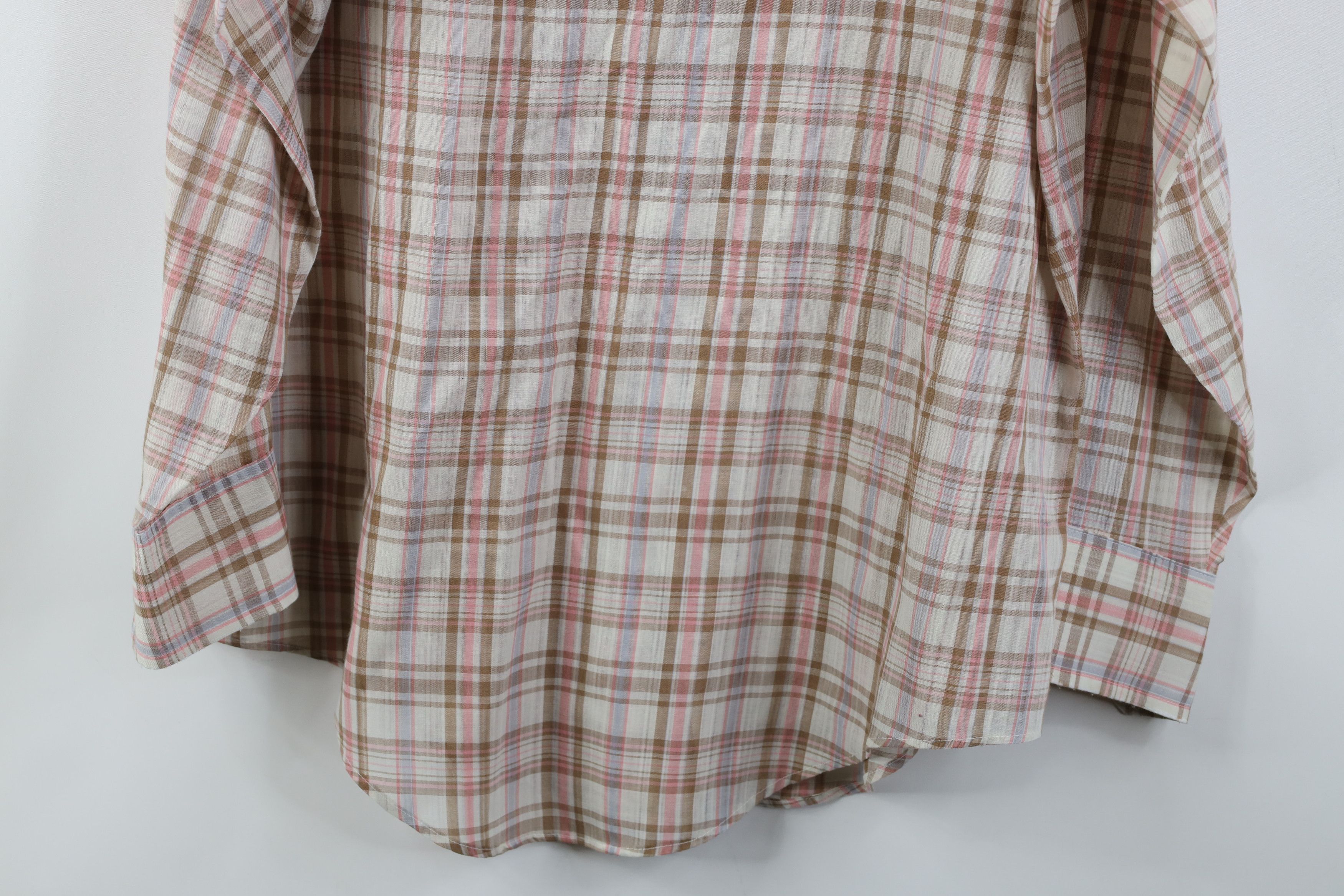 Vintage Vintage 60s 70s Western Collared Button Shirt Plaid USA Size US M / EU 48-50 / 2 - 14 Thumbnail