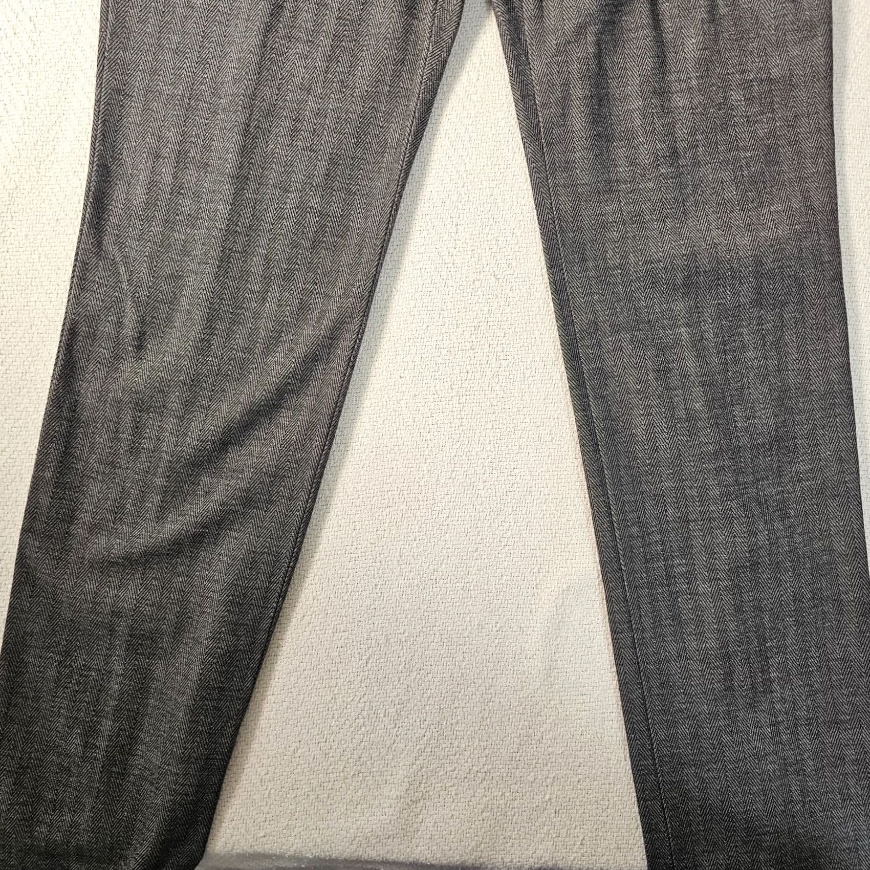 Express Express Editor Slim Pants Size 6 Brown Herringbone Dress Pants Women Regular Slim Waist 30 Inseam 31 Stretch Size 28" / US 6 / IT 42 - 2 Thumbnail