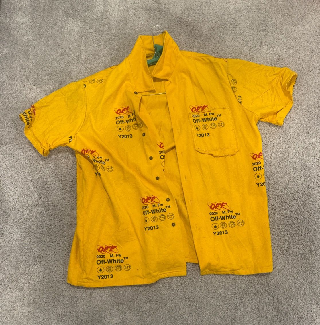 Off-White Off-White industrial short-sleeve shirt Size US XS / EU 42 / 0 - 1 Thumbnail
