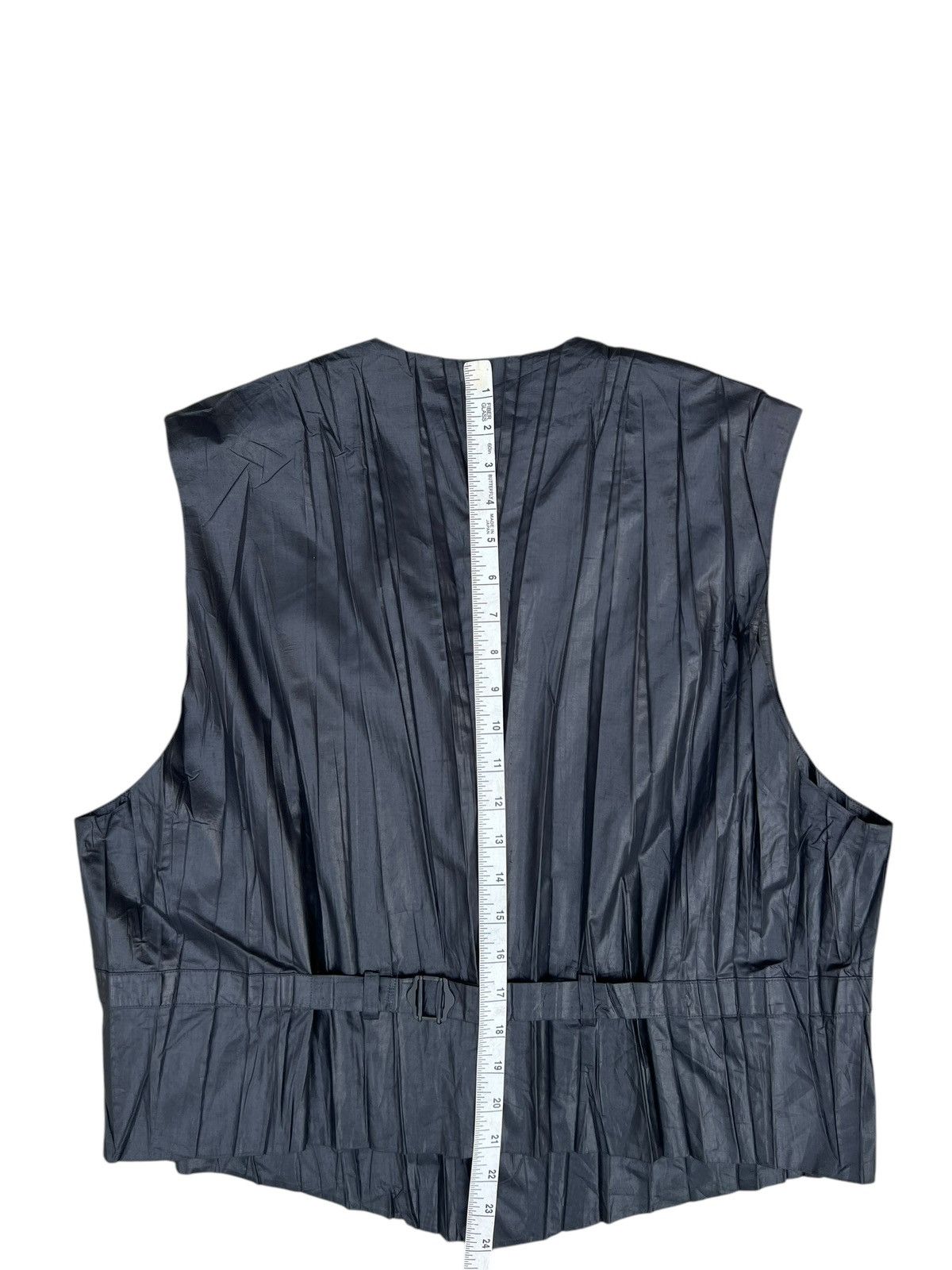 Issey Miyake Vintage Issey Miyake Men Pleated Vest Black Size US M / EU 48-50 / 2 - 12 Thumbnail