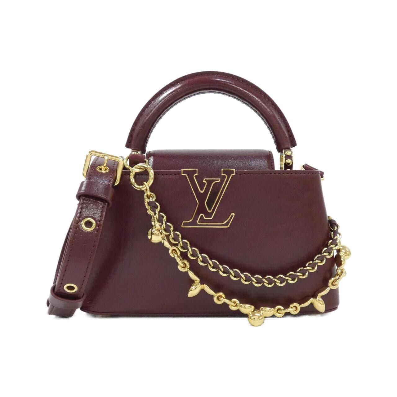 Louis Vuitton Louis Vuitton Louis Vuitton Capucines EW Mini Calf Shoulder Bag Leather Handbag M25473 DUTY FREE for USA Size ONE SIZE - 1 Thumbnail