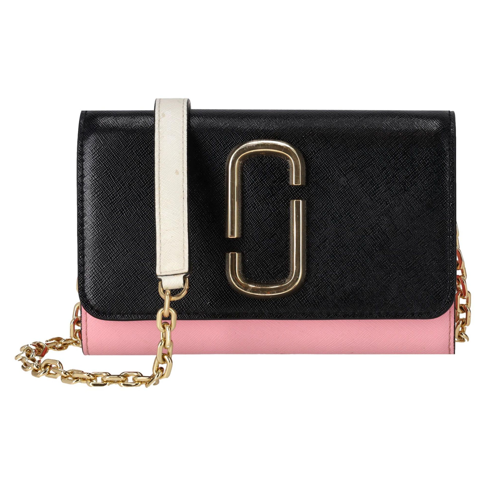 Marc Jacobs Marc Jacobs Snapshot Saffiano Leather Wallet On Chain Size ONE SIZE - 1 Thumbnail