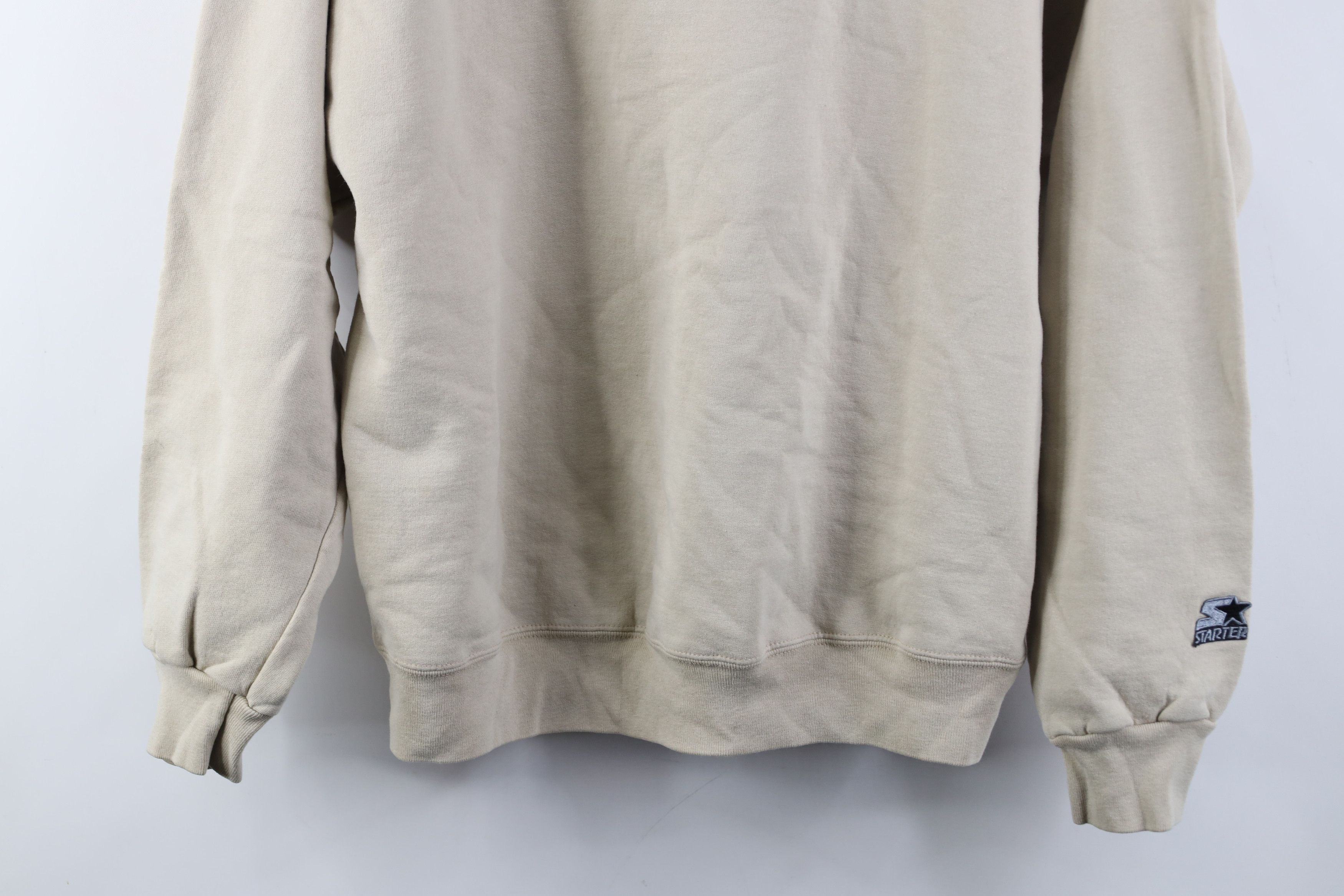 Starter Vintage 90s Starter Crewneck Sweatshirt Beige Sand Brown Size US L / EU 52-54 / 3 - 3 Thumbnail