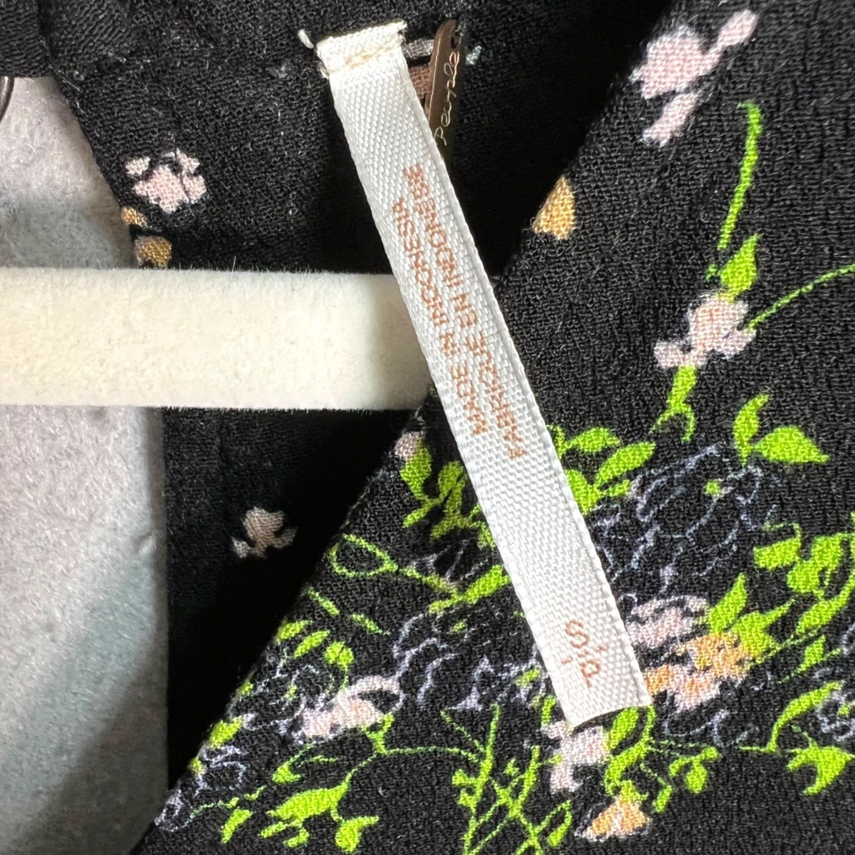 Free People Free People Womens Small Sleeveless Black Floral Patterned Rayon Dress Tie Front - A-Line Summer Casual Dress Size S / US 4 / IT 40 - 3 Thumbnail