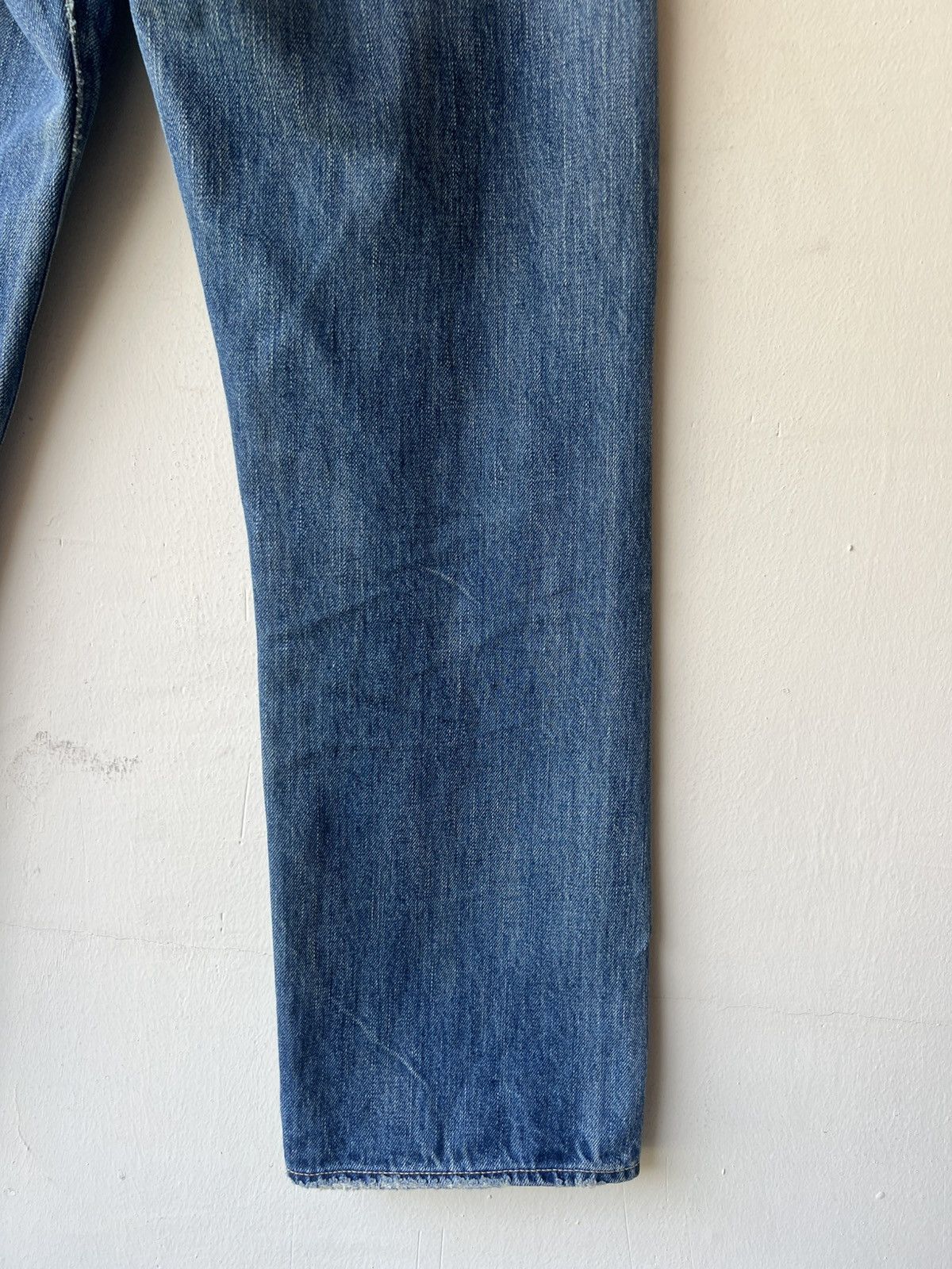 Chimala Chimala Japan Distressed Faded Denim Selvedge Jeans Size US 31 - 23 Thumbnail