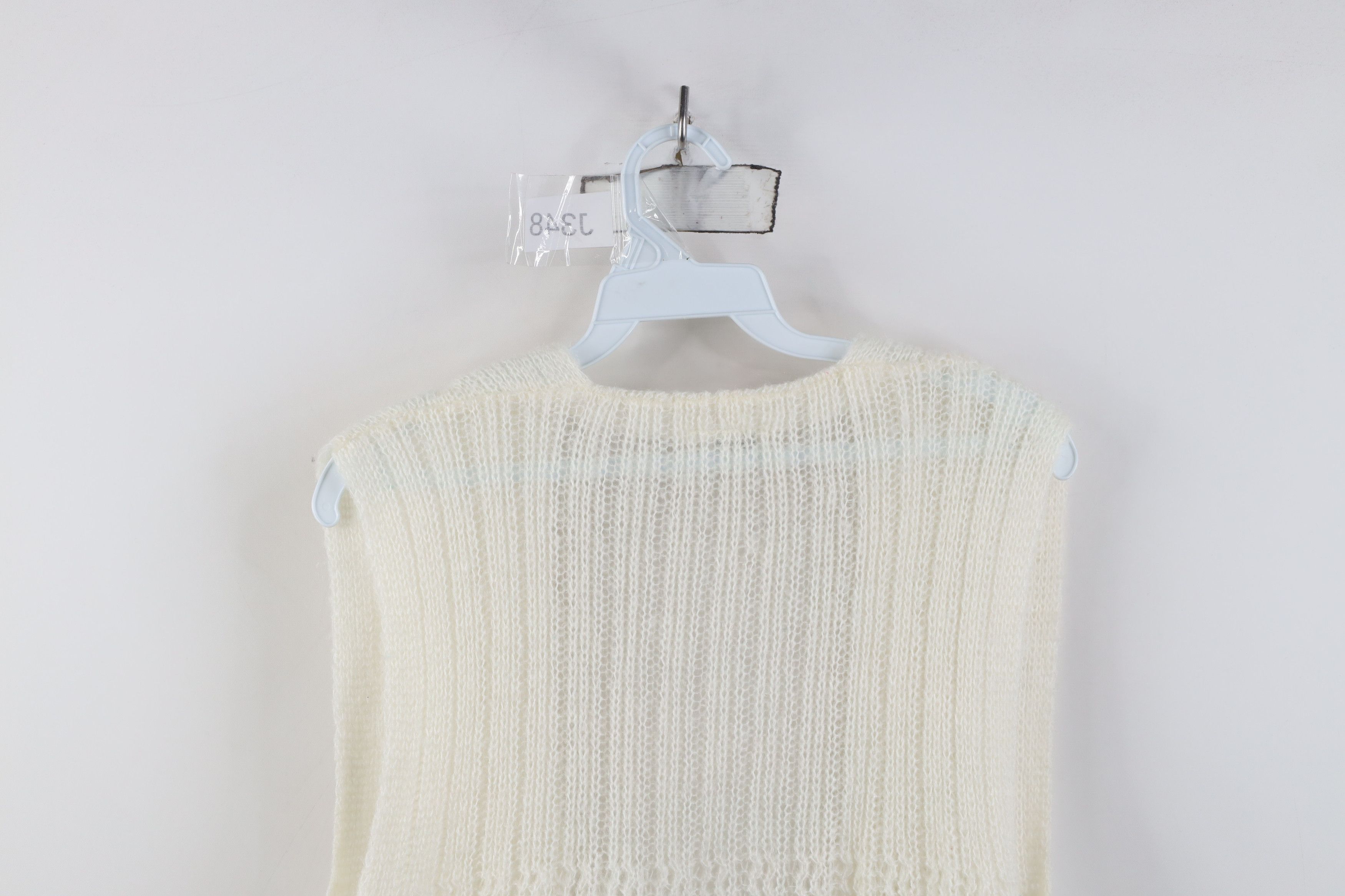 Vintage Vintage 60s 70s Streetwear Crochet Knit Sweater Vest Size M / US 6-8 / IT 42-44 - 9 Thumbnail