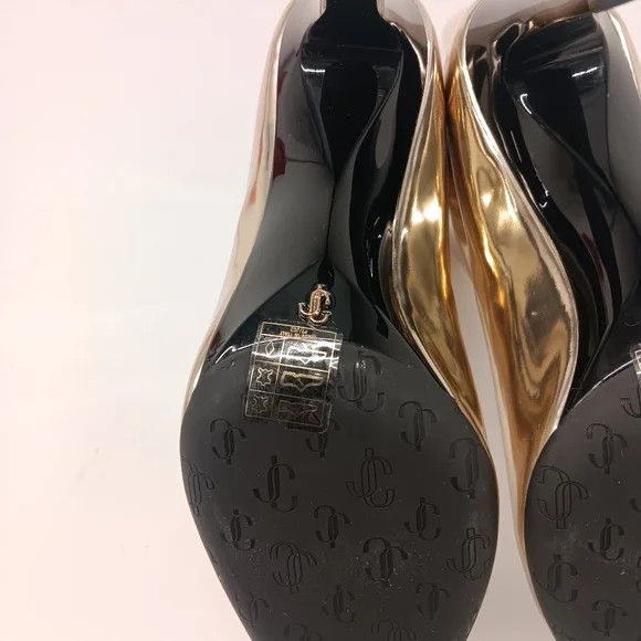 Jimmy Choo Jimmy Choo Cierra Metallic Cap-Toe Stiletto Booties - EU36.5 Size US 6.5 / IT 36.5 - 16 Thumbnail
