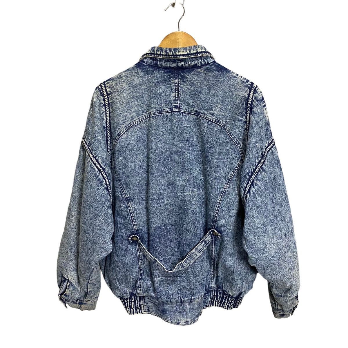 Japanese Brand × Vintage Vintage 80s Gleeman denim bomber jacket Size US L / EU 52-54 / 3 - 4 Thumbnail