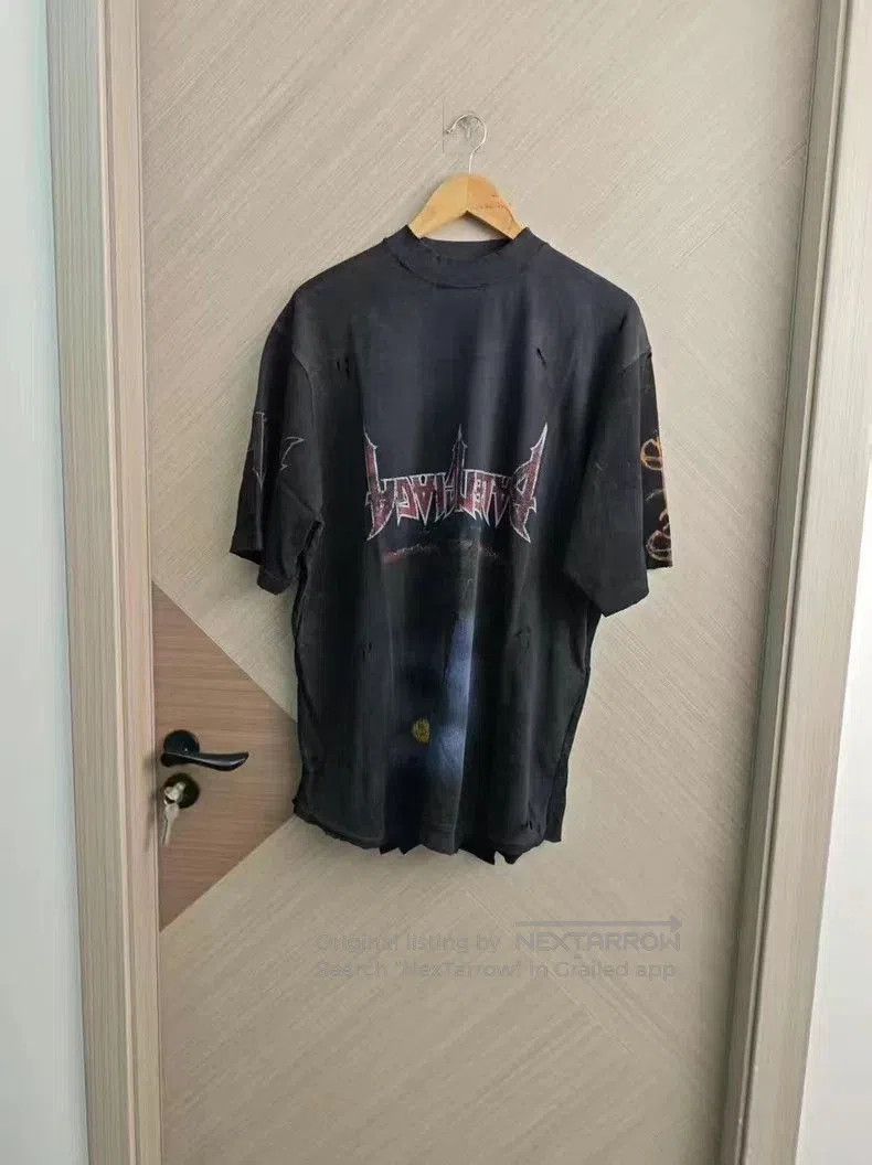 Balenciaga Balenciaga Iron Tower Flame T-shirt. Size US S / EU 44-46 / 1 - 1 Thumbnail