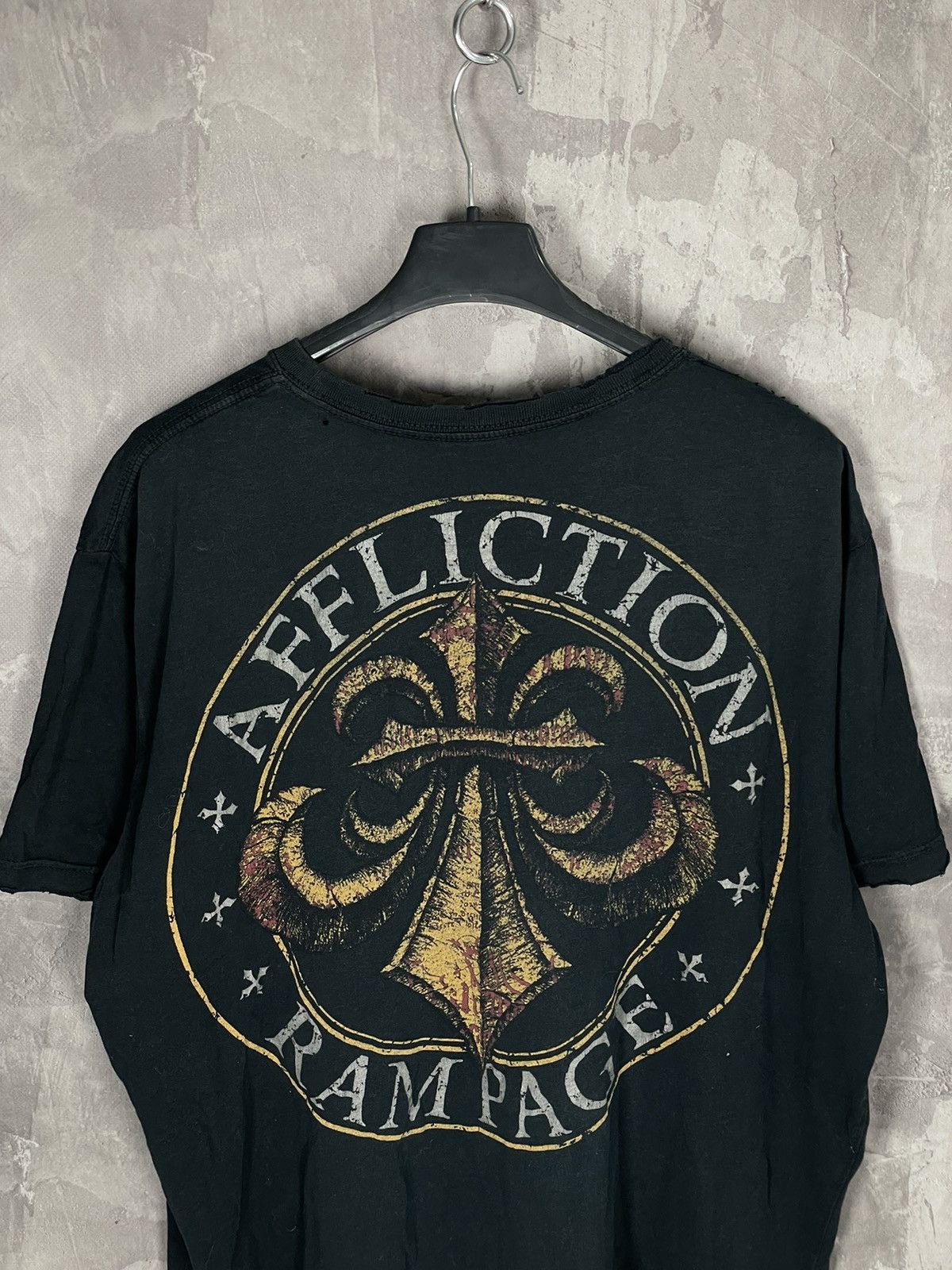Affliction × Vintage Affliction Cyber Grunge Rare All Over Print T-Shirt M Size US L / EU 52-54 / 3 - 9 Thumbnail