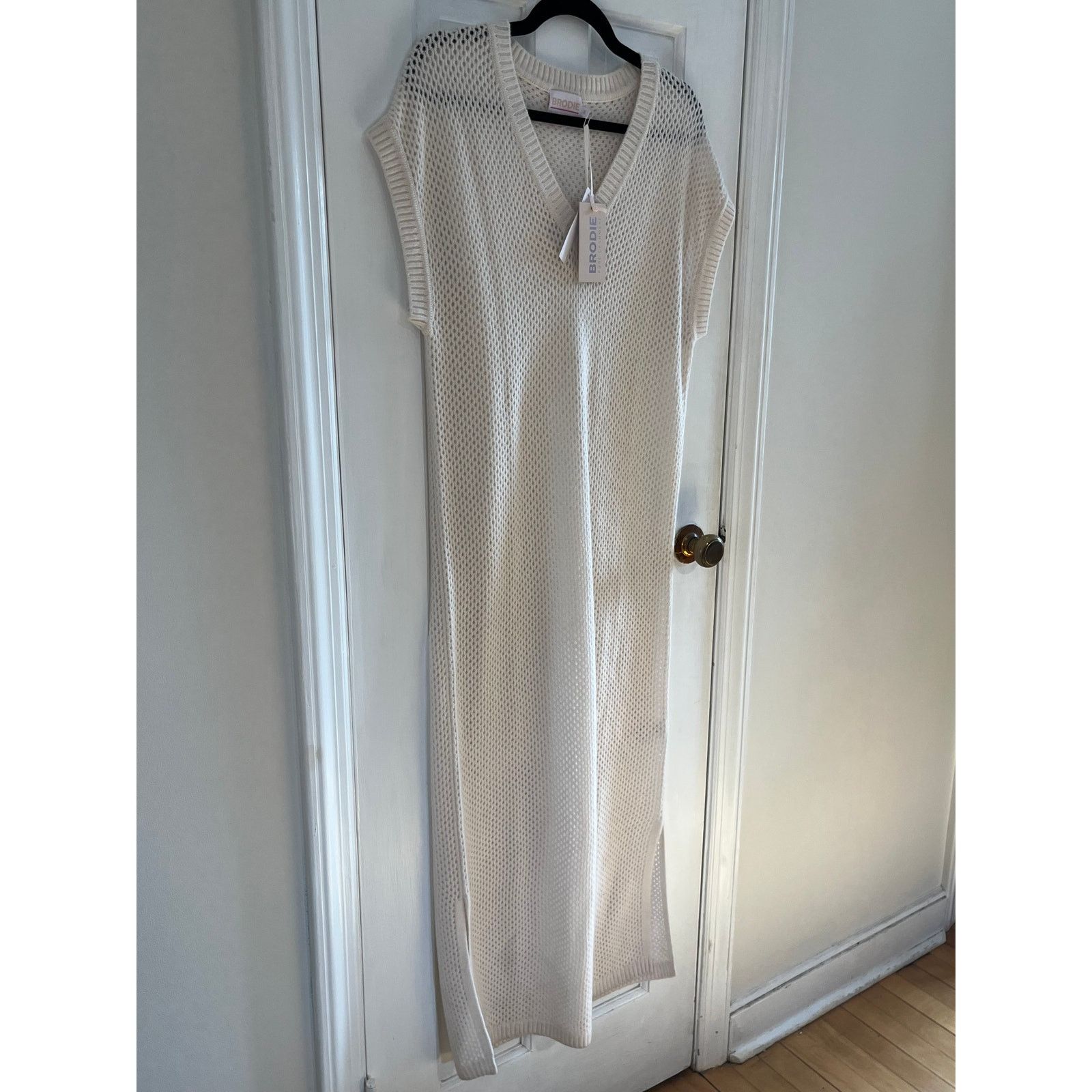 Brodie Cashmere Brodie Cashmere Knit Maxi Dress | NWT Cream Resortwear | M Size M / US 6-8 / IT 42-44 - 2 Thumbnail