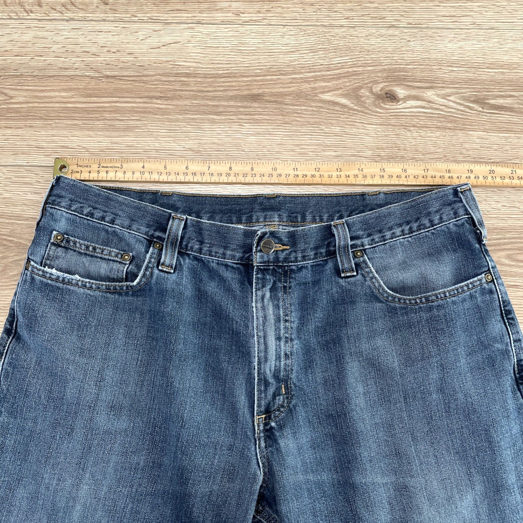 Carhartt Men's Carhartt Jeans 38x30 Straight Leg Relaxed Fit Denim Cotton Blend Mens Casual Durable Size US 38 / EU 54 - 3 Thumbnail