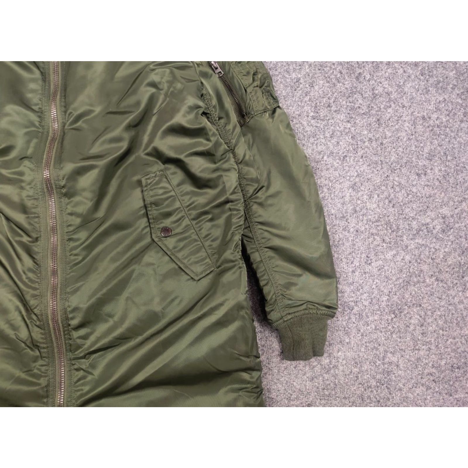 Alpha Industries Alpha Industries MA-1 Long Green Military Bomber Jacket Size US M / EU 48-50 / 2 - 6 Thumbnail