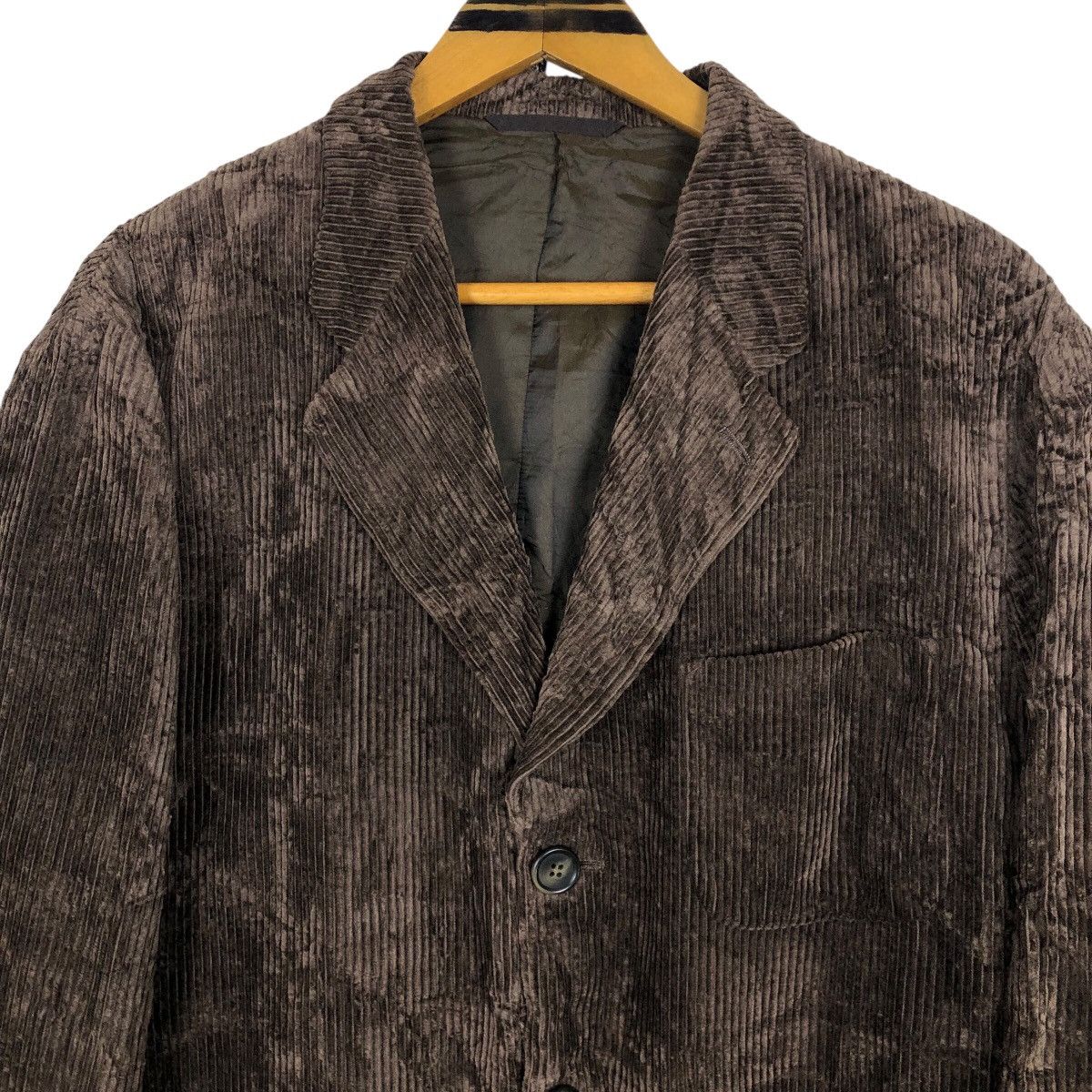 Issey Miyake Vintage 90s Issey Miyake Corduroy Coat Miyake Design Studio Size US L / EU 52-54 / 3 - 3 Thumbnail