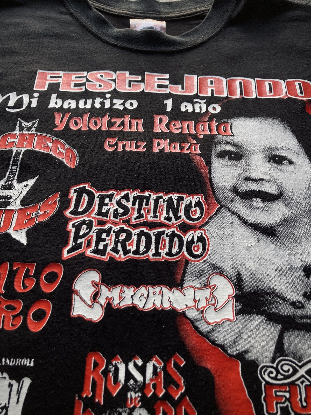Band Tees × Vintage Vintage 90s Mexican Rock Bands Primer Bautizo AOP Size US L / EU 52-54 / 3 - 5 Thumbnail