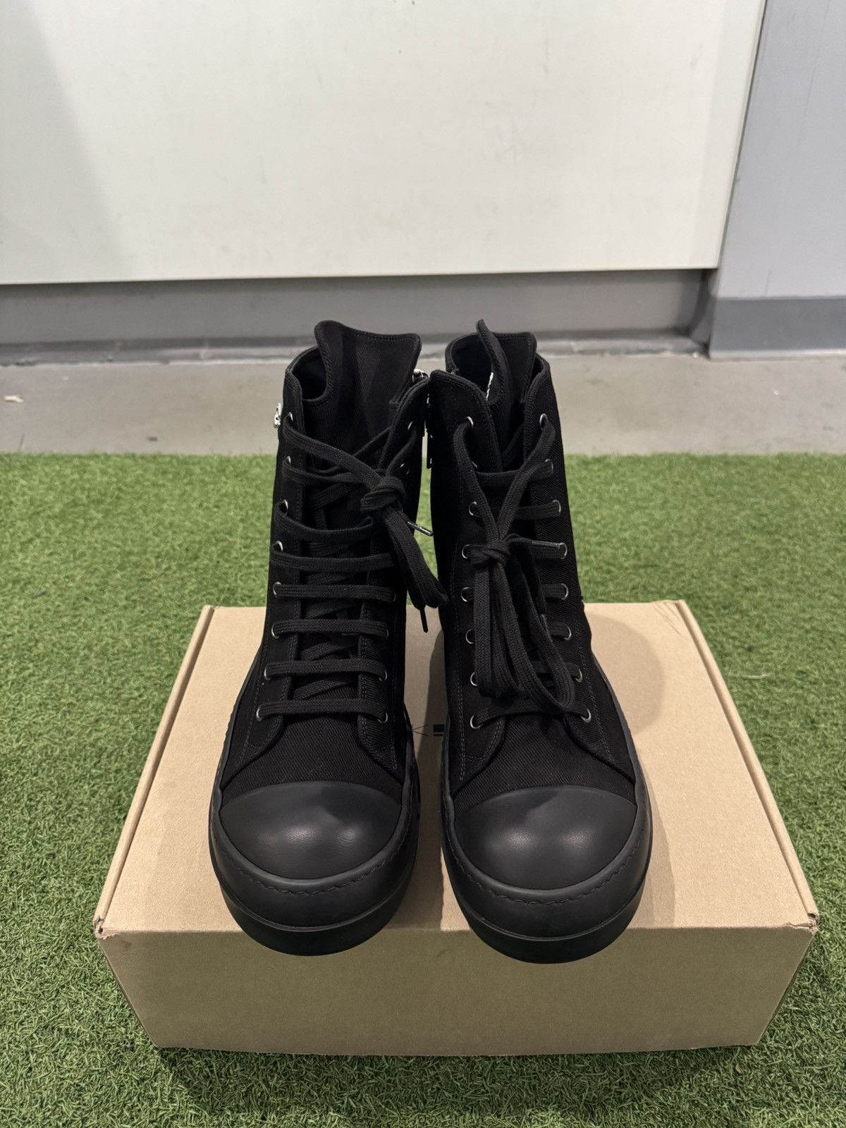 Rick Owens Rick Owens DRKSHDW Cargo High Triple Black Size US 11 / EU 44 - 3 Thumbnail