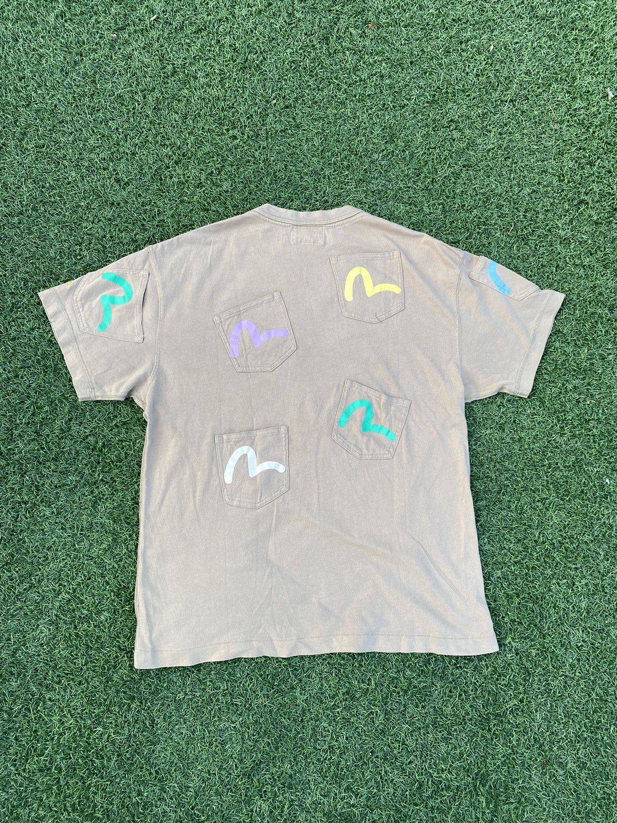 Evisu RARE T SHIRT EVISU MULTI POCKET TRAVIS SCOTT Size US L / EU 52-54 / 3 - 8 Thumbnail