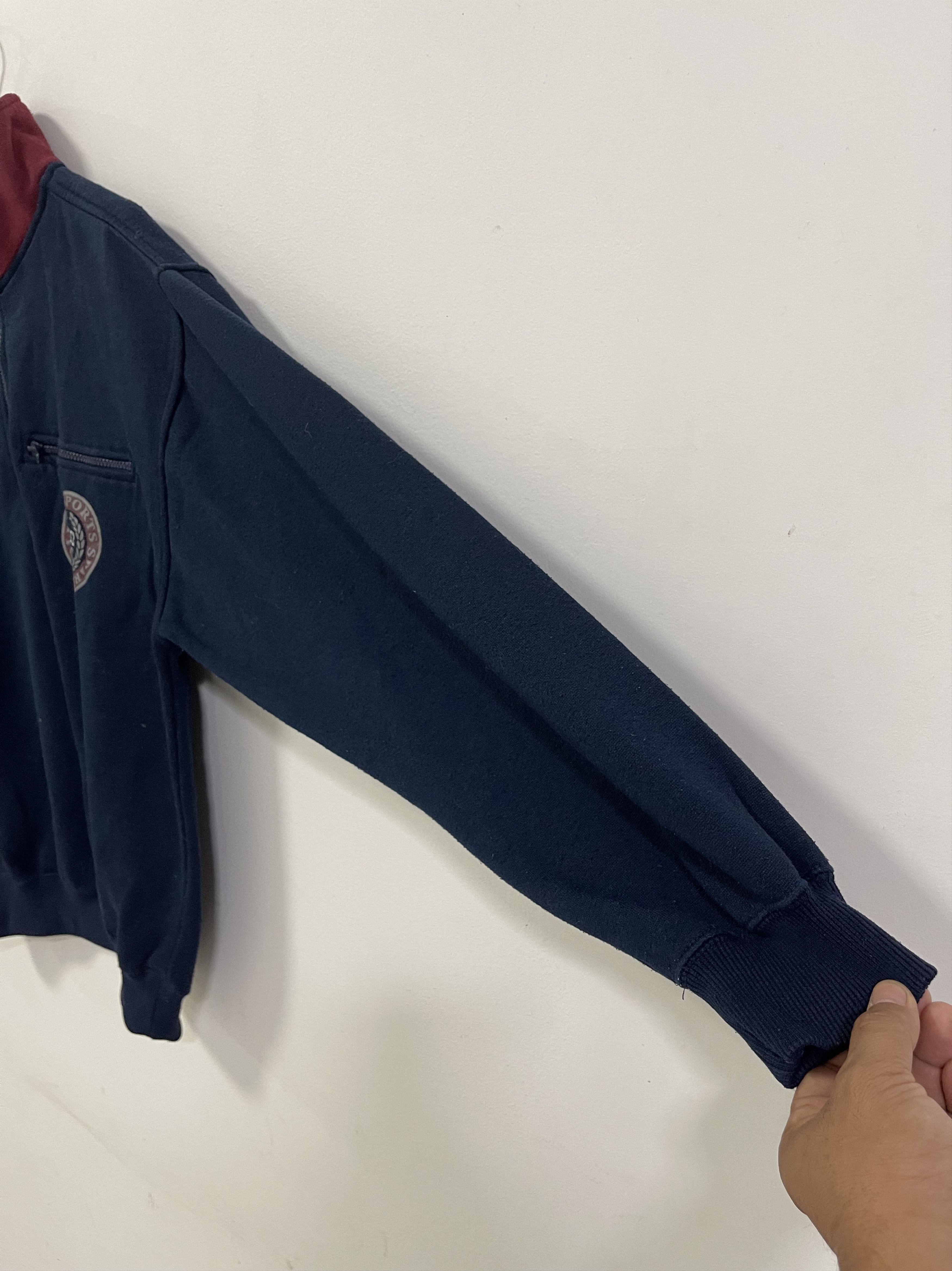 Japanese Brand × Vintage Vintage Check Mate Mini Logo Half Zip Sweatshirt Size US M / EU 48-50 / 2 - 4 Thumbnail