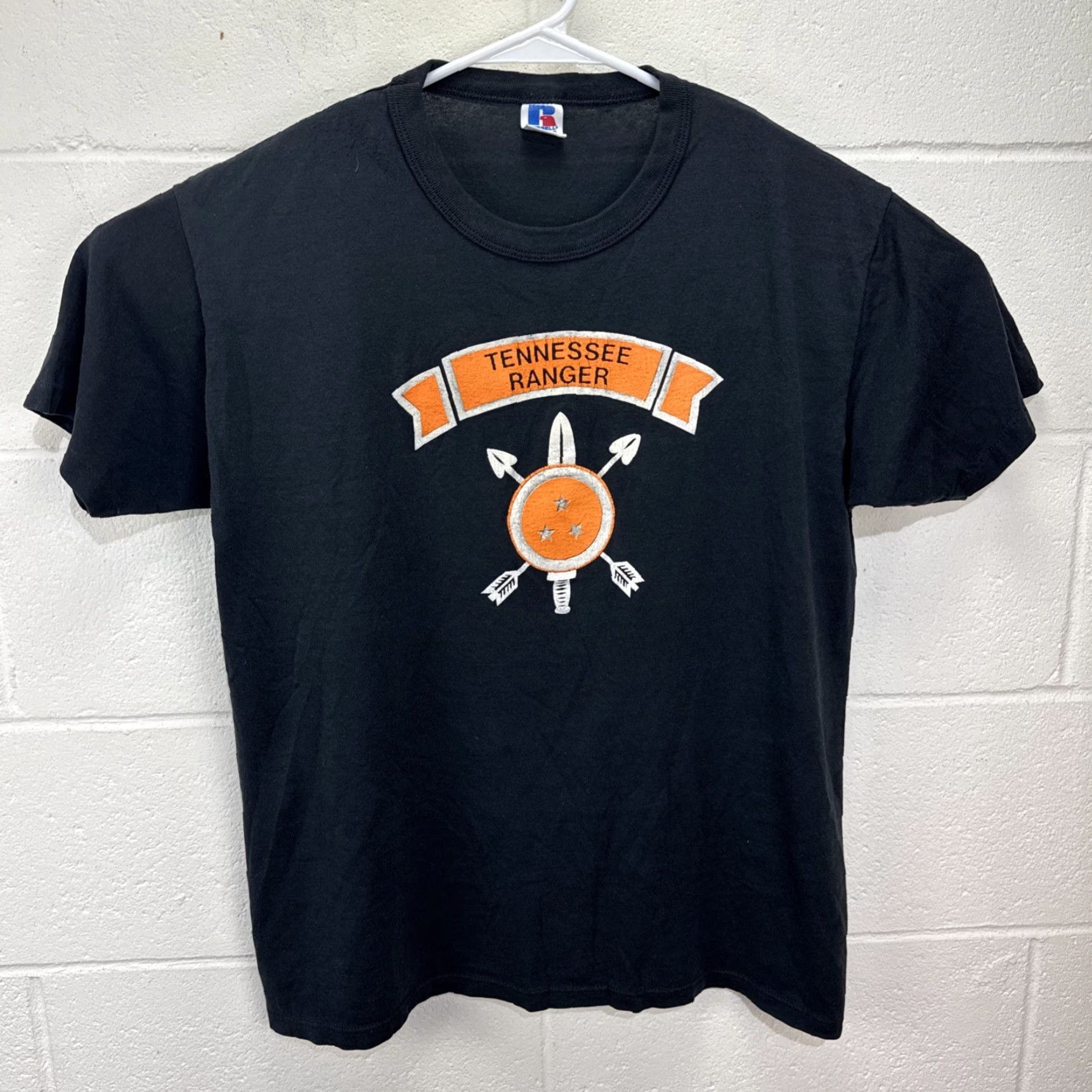Russell Athletic VINTAGE Russell Athletic T-Shirt Unisex Adults Crew Neck Short Sleeve Black 80s 90s Grunge Military Retro 25th Anniversary Size US L / EU 52-54 / 3 - 2 Thumbnail