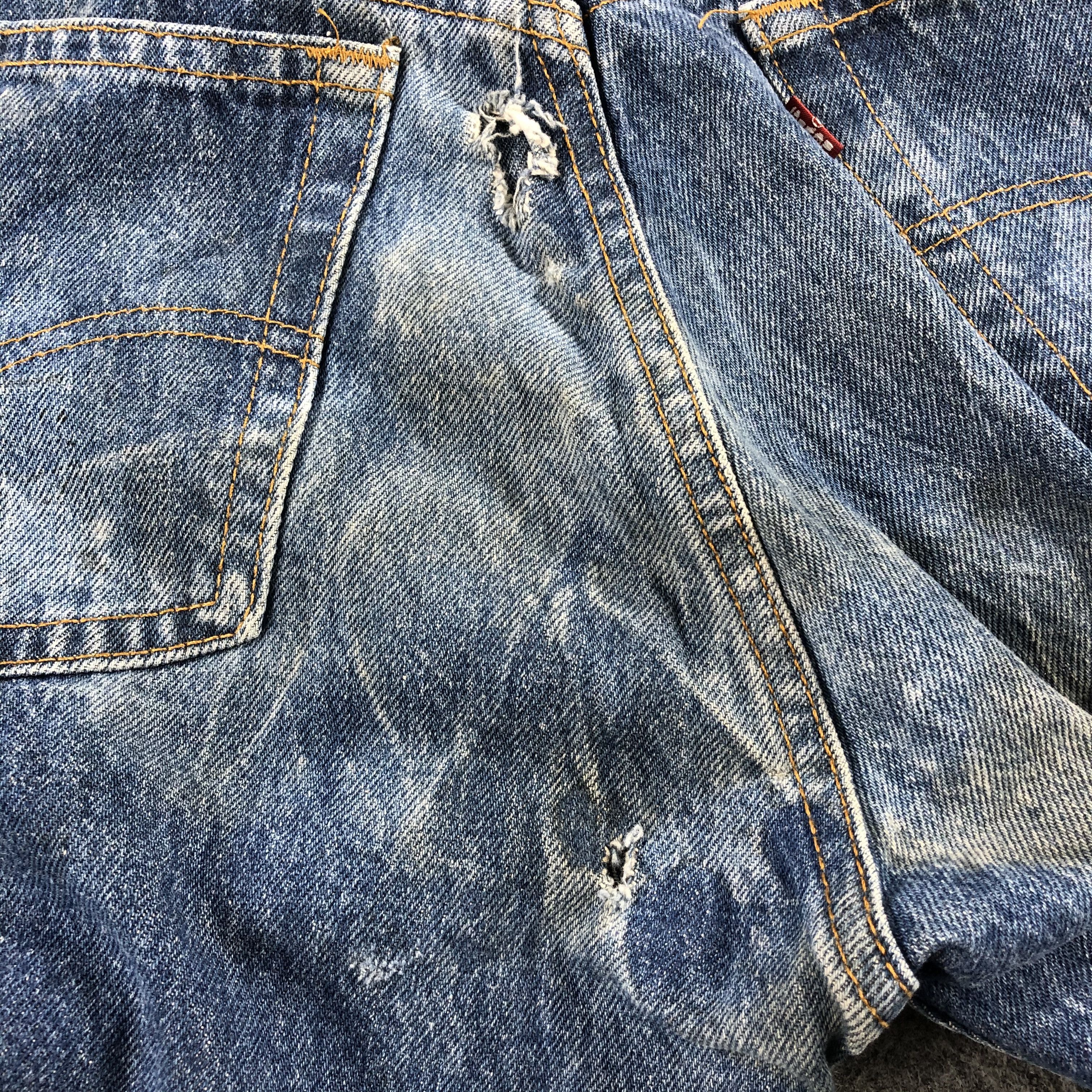Levi's Vintage 80s Blue Wash Levis 501 Jeans-J1742 Size US 28 / EU 44 - 9 Thumbnail