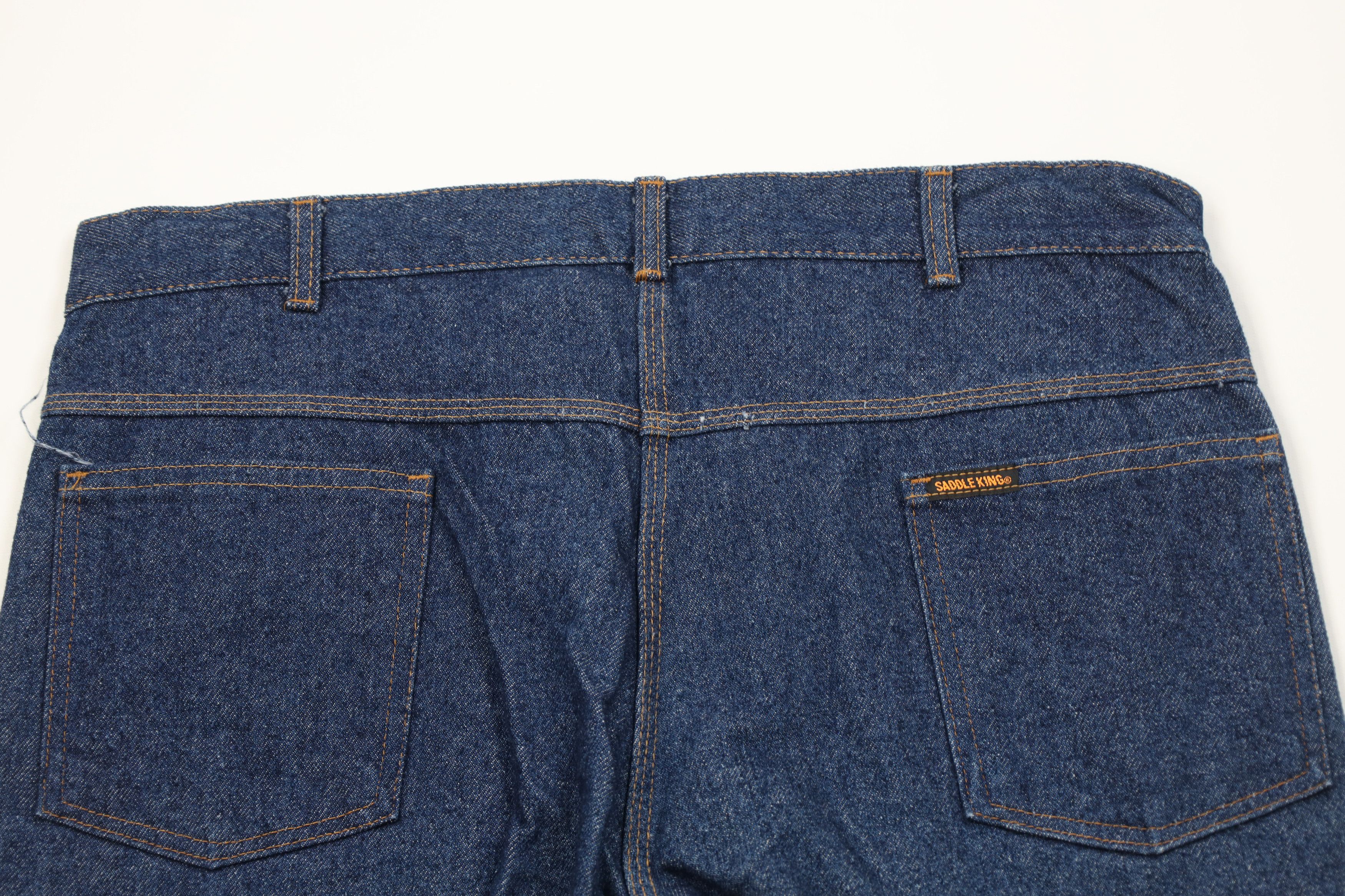 Vintage Vintage 70s Streetwear Wide Leg Denim Jeans Blue Cotton USA Size US 38 / EU 54 - 10 Thumbnail