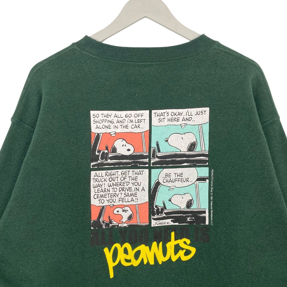 Other Vintage Peanut Snoopy Sweatshirt Crewneck Green Size M Size US M / EU 48-50 / 2 - 6 Thumbnail