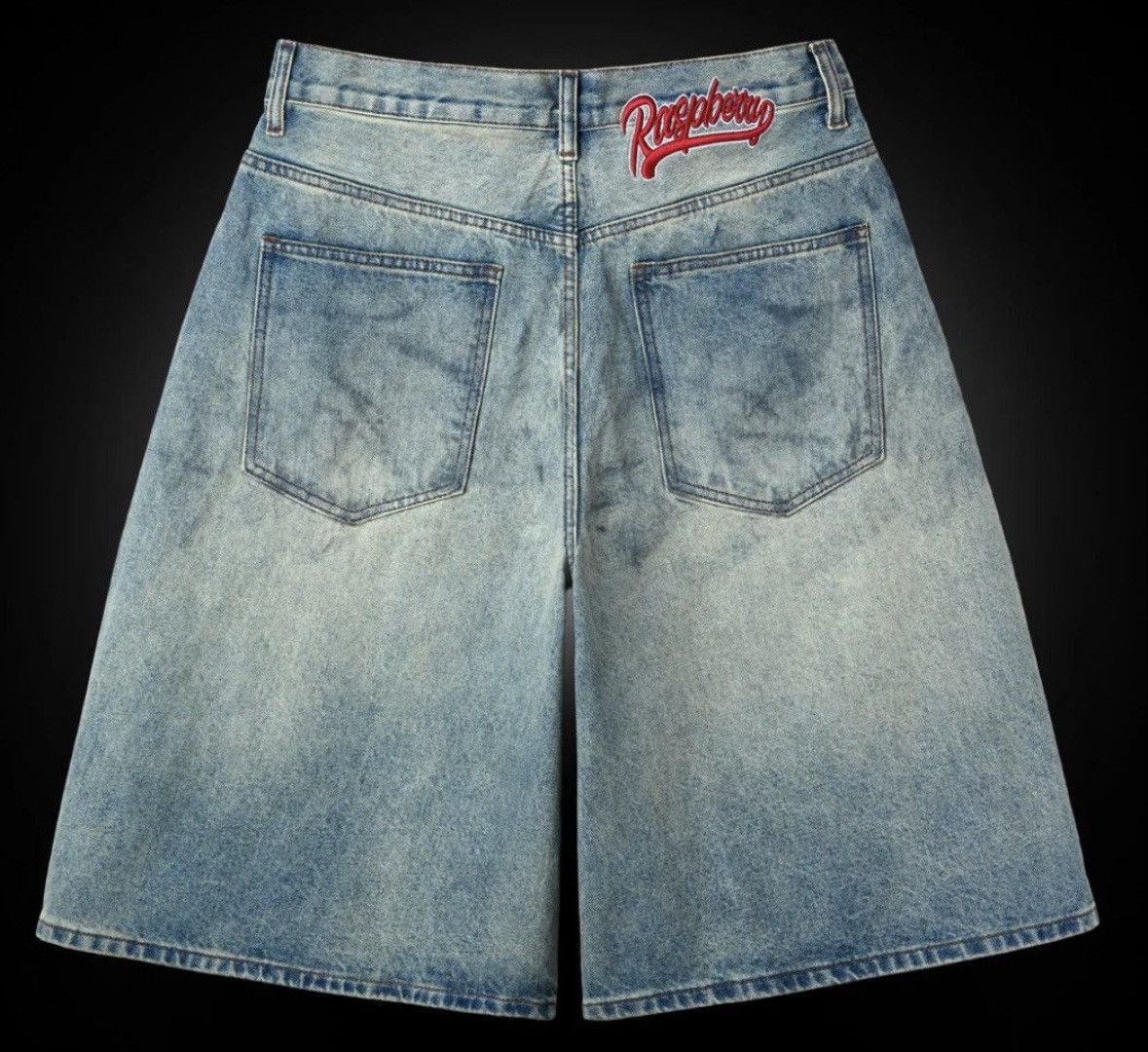 The GV Gallery GVGallery Vintage-Wash Wide-Leg Denim Shorts Size US 40 / EU 56 - 2 Thumbnail
