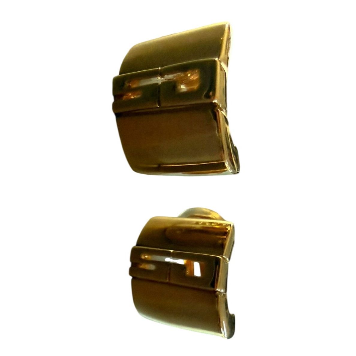 St. John Vintage St. John Goldtone Clip-On Earrings With Signature SJ Size ONE SIZE - 1 Thumbnail