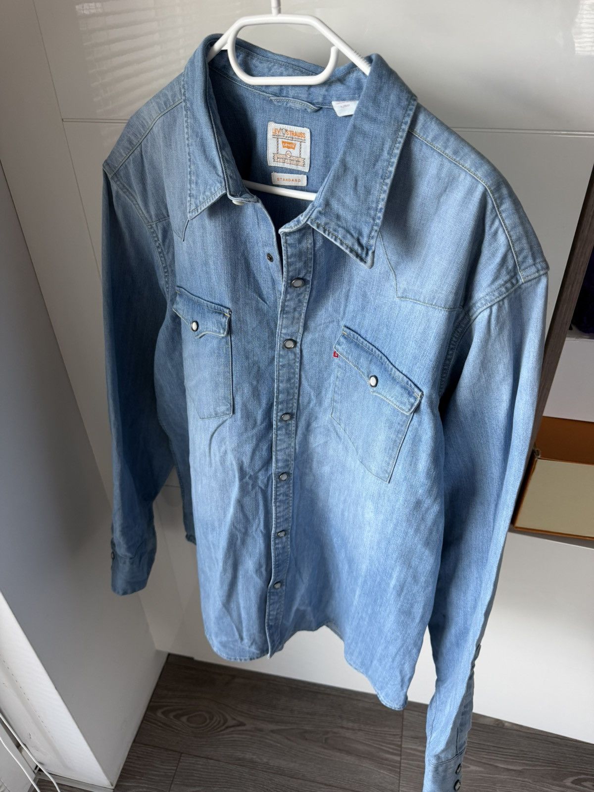 Levi's Levi’s Barstow Western Standard Cowboy Jacket Shirt Size US XL / EU 56 / 4 - 4 Thumbnail