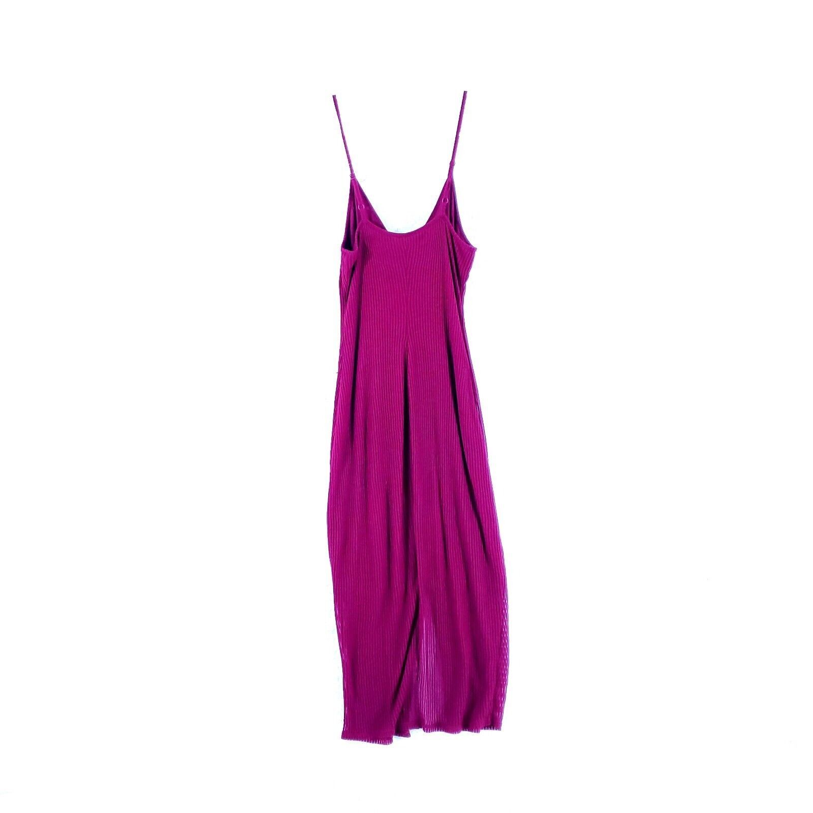 Express Express XS Bodycon Button Front Purple Spaghetti Strap Maxi Size XS / US 0-2 / IT 36-38 - 2 Thumbnail