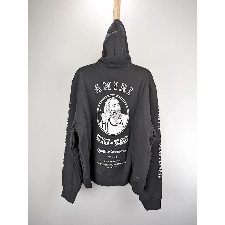 Amiri o1rshd1 Amiri x Zig Zag Hoodie in Black Size US S / EU 44-46 / 1 - 15 Thumbnail