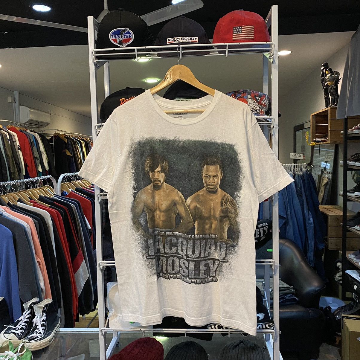 Other Vintage 2011 Boxing Manny Pacquiao Vs Mosley promo t-shirt Size US L / EU 52-54 / 3 - 1 Thumbnail